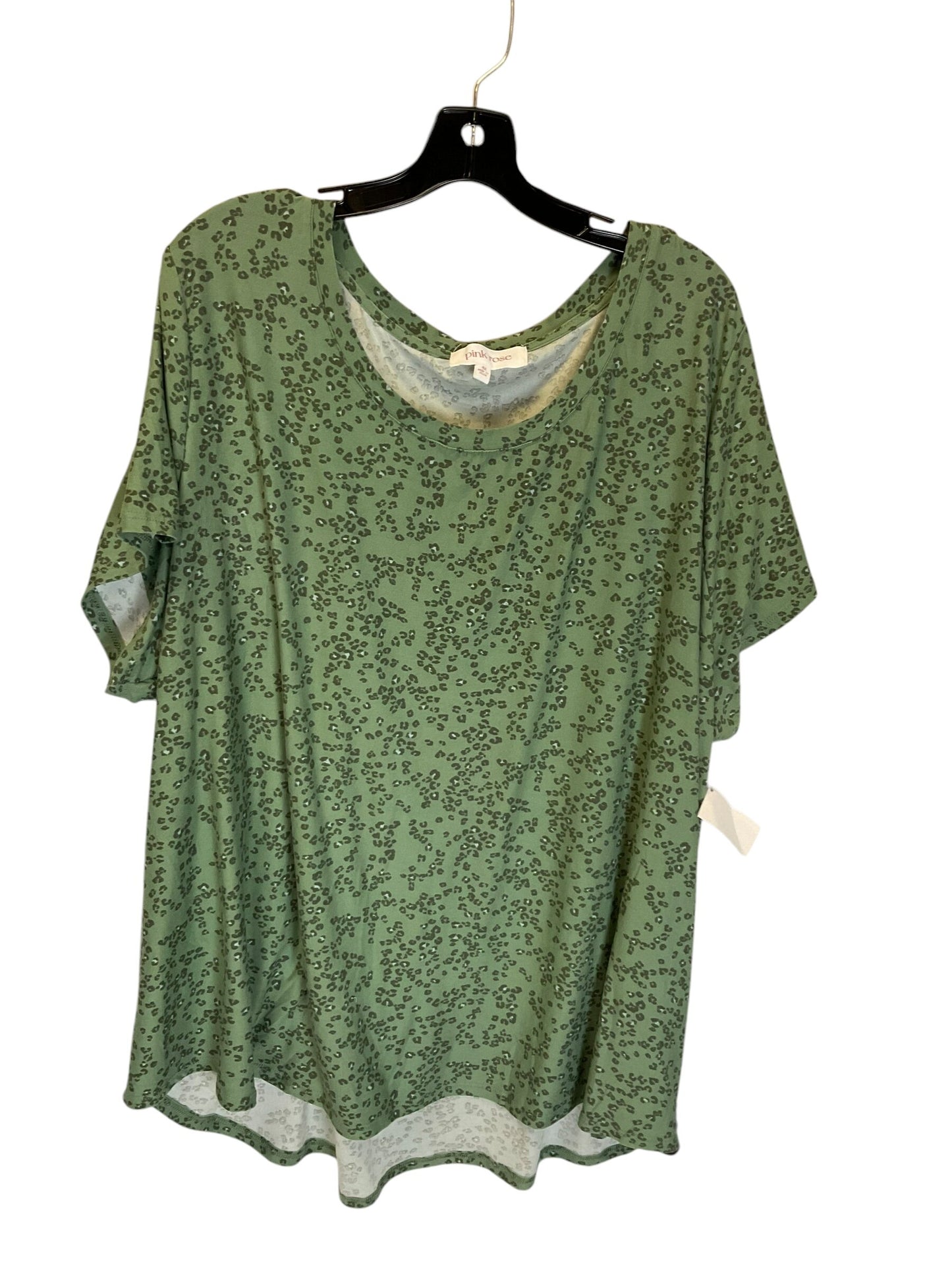 Top Short Sleeve By Pink Rose Size: 4x