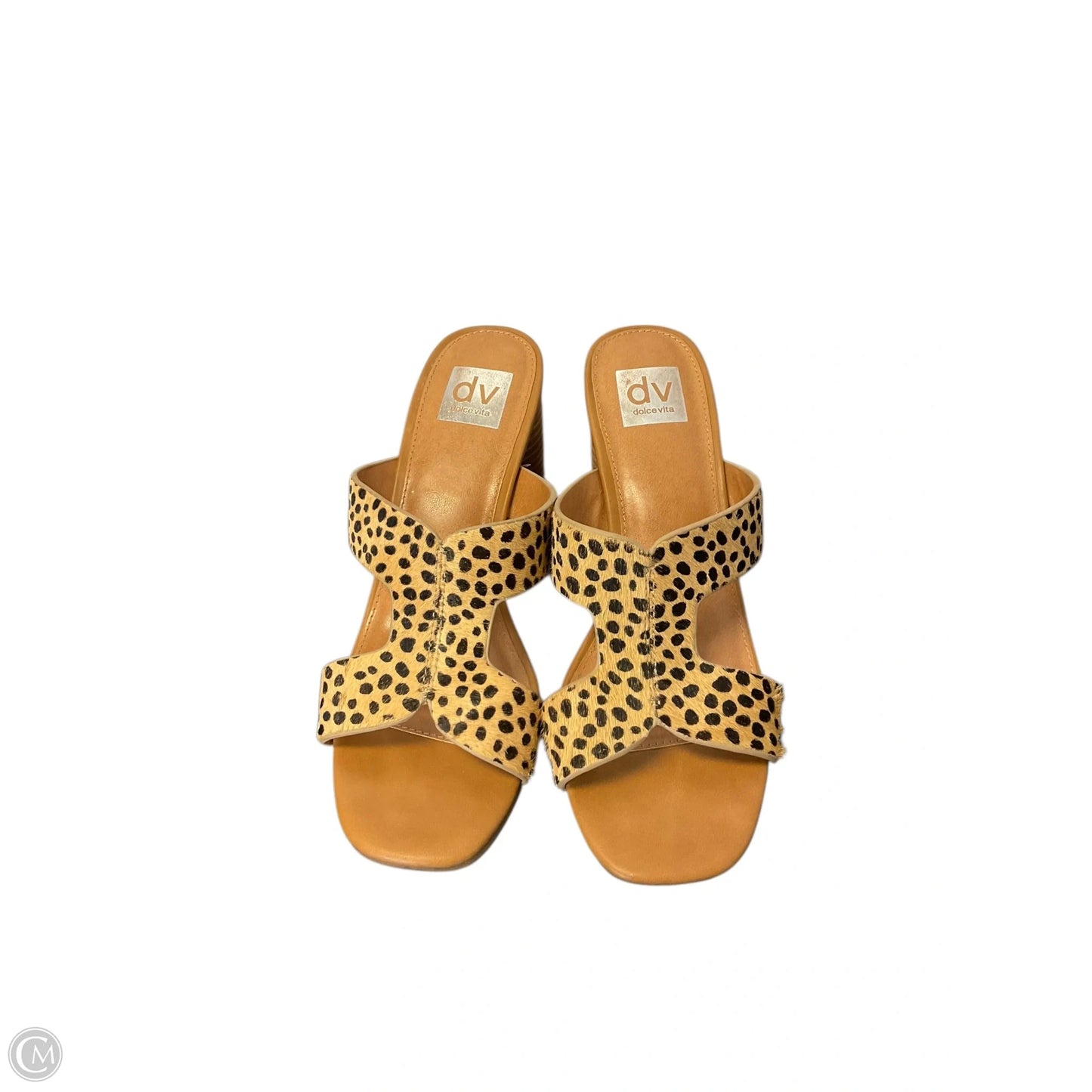Sandals Heels Block By Dolce Vita In Animal Print, Size: 8.5