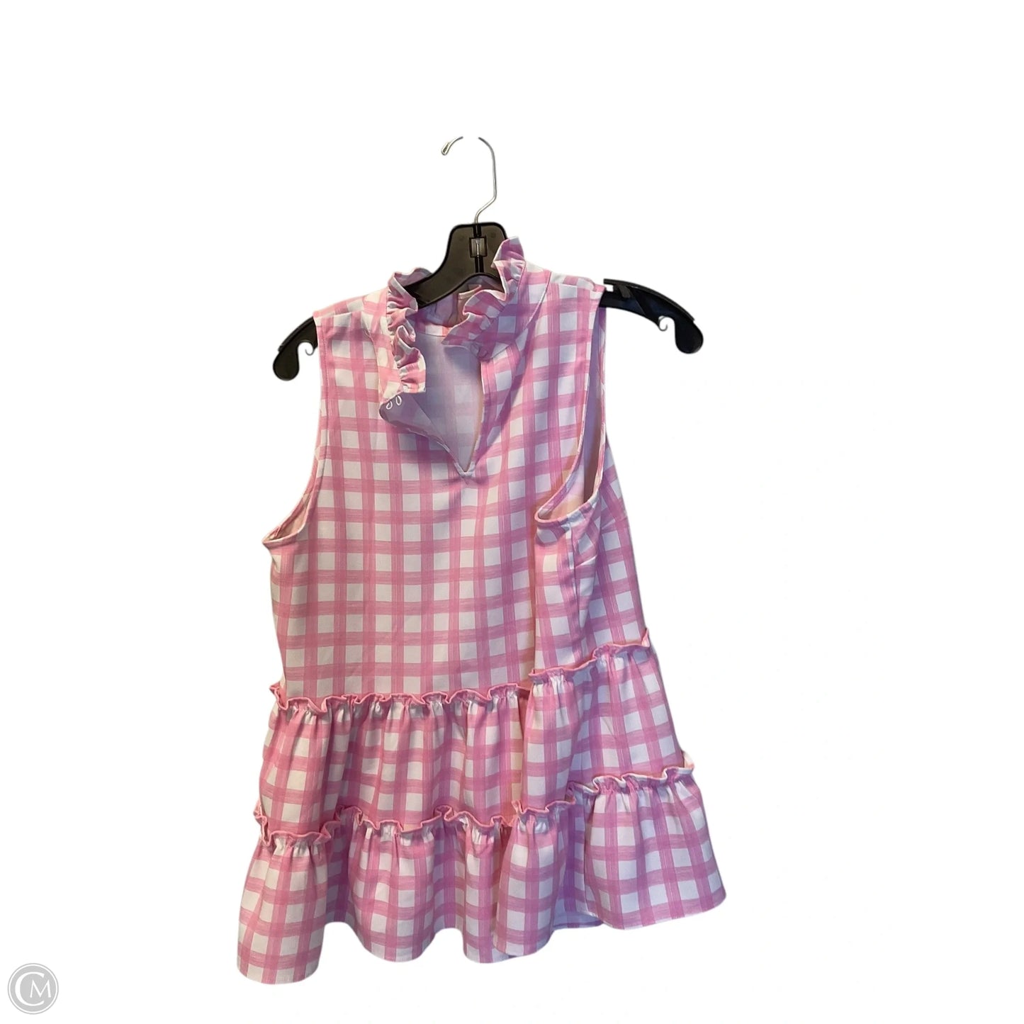 Top Sleeveless By Crown And Ivy In Pink, Size: L