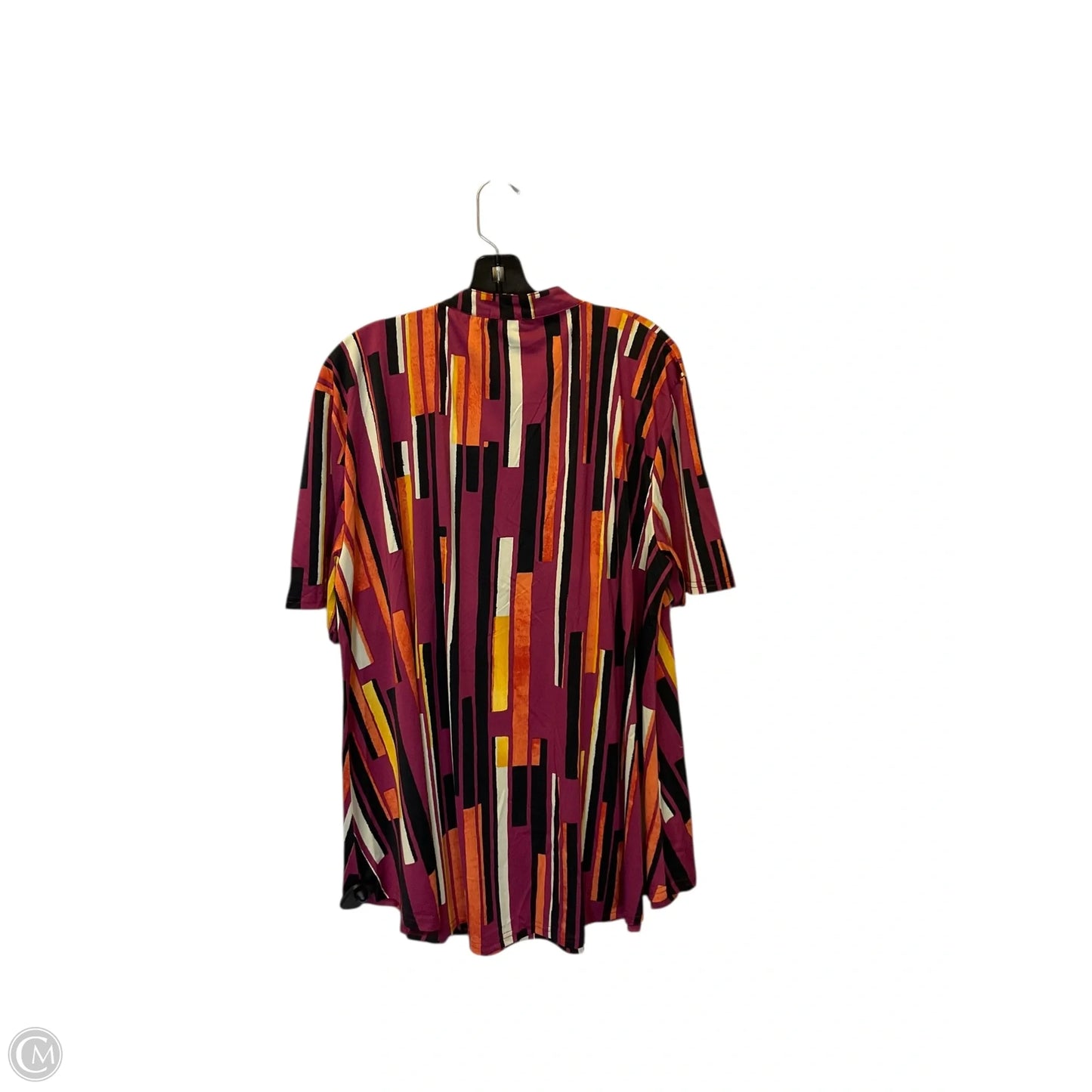 Top Short Sleeve By Clothes Mentor In Purple, Size: 3x