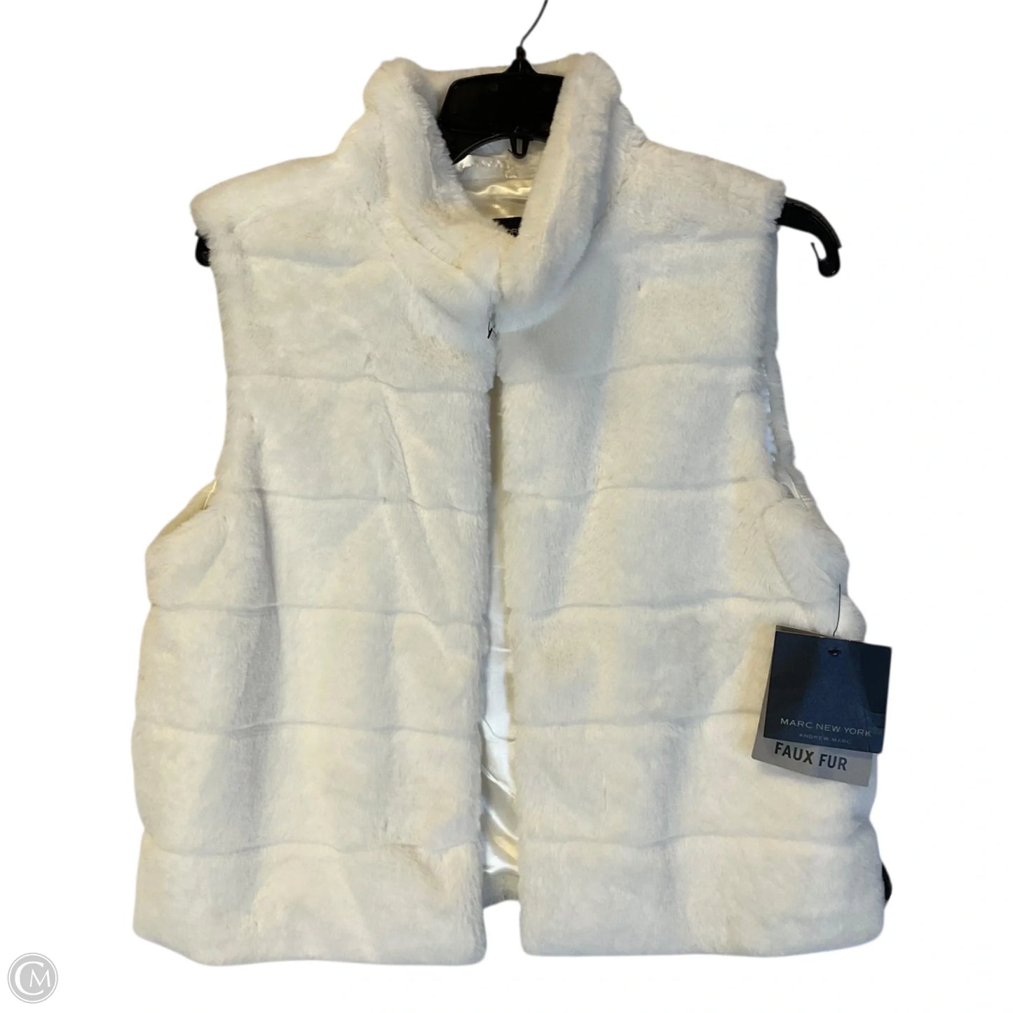 Vest Faux Fur & Sherpa By Marc New York In White, Size: S