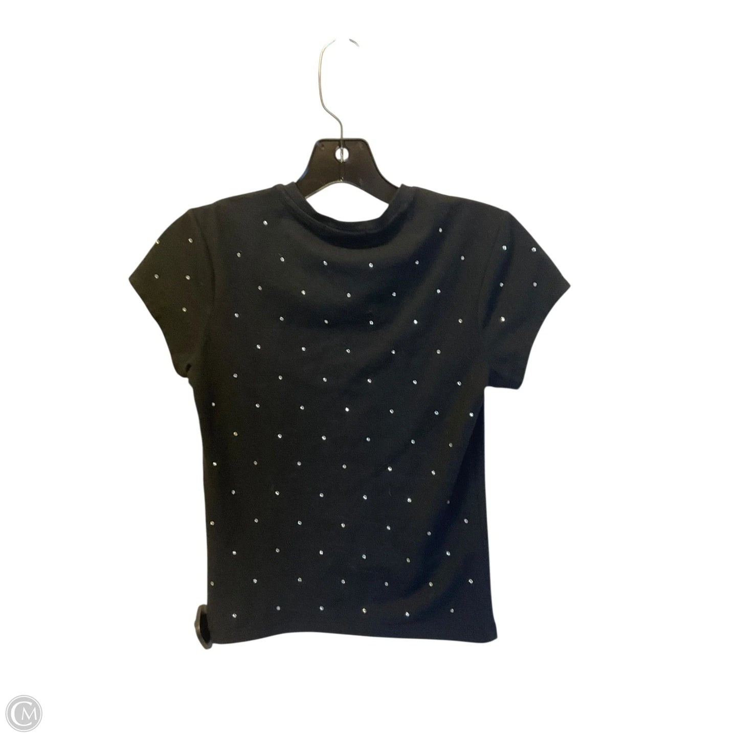 Top Short Sleeve By Good American In Black, Size: Xs
