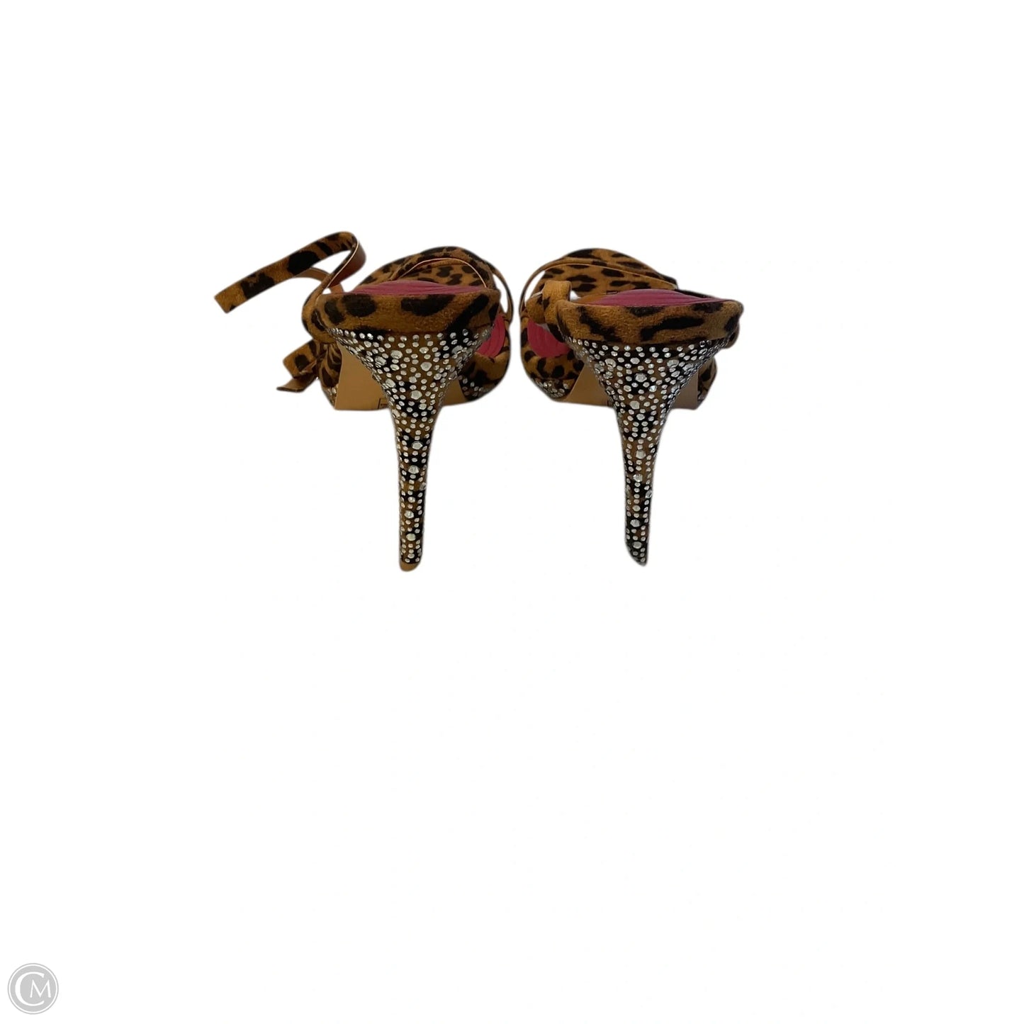 Sandals Heels Stiletto By Clothes Mentor In Animal Print, Size: 9