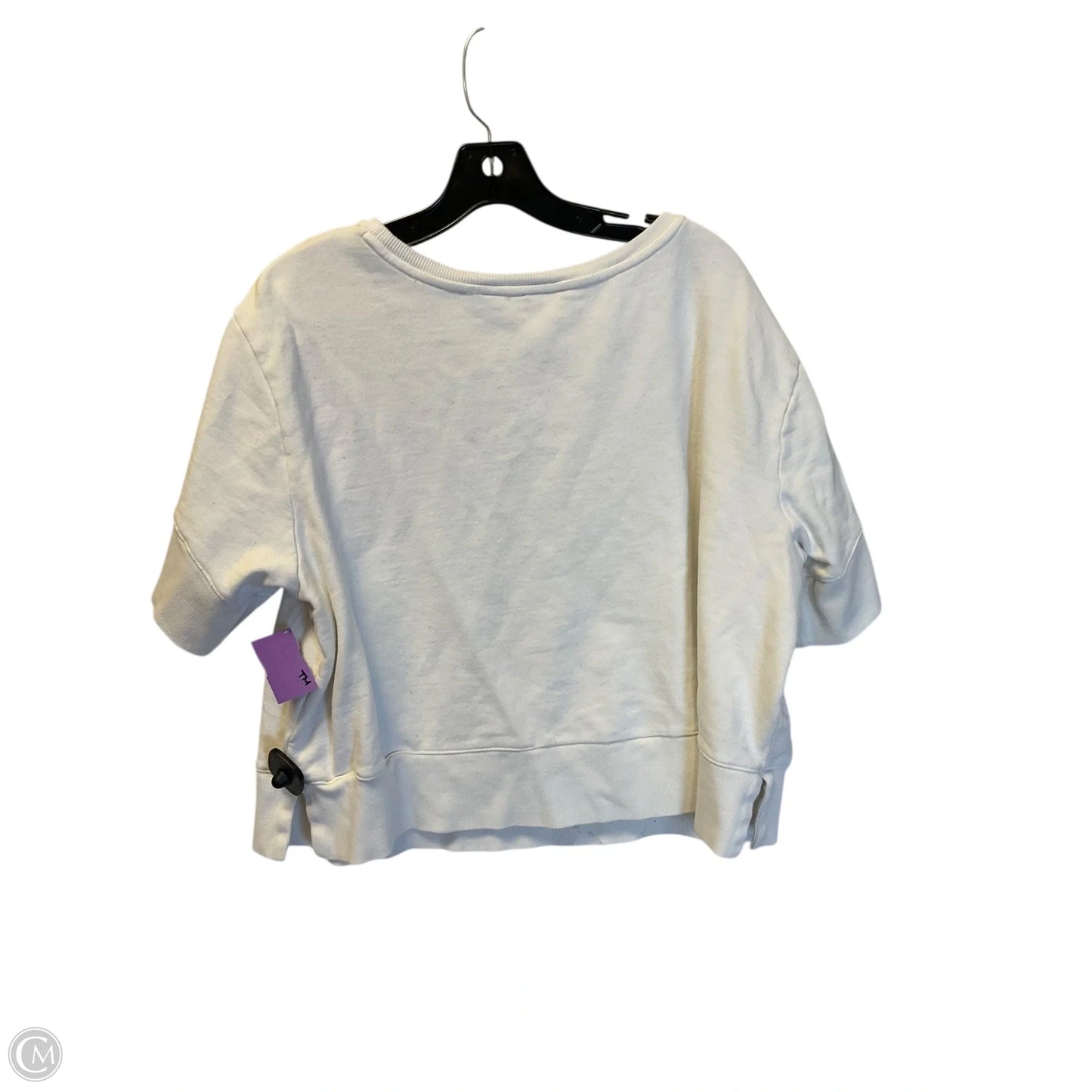 Top Short Sleeve By Maeve In White, Size: 1x