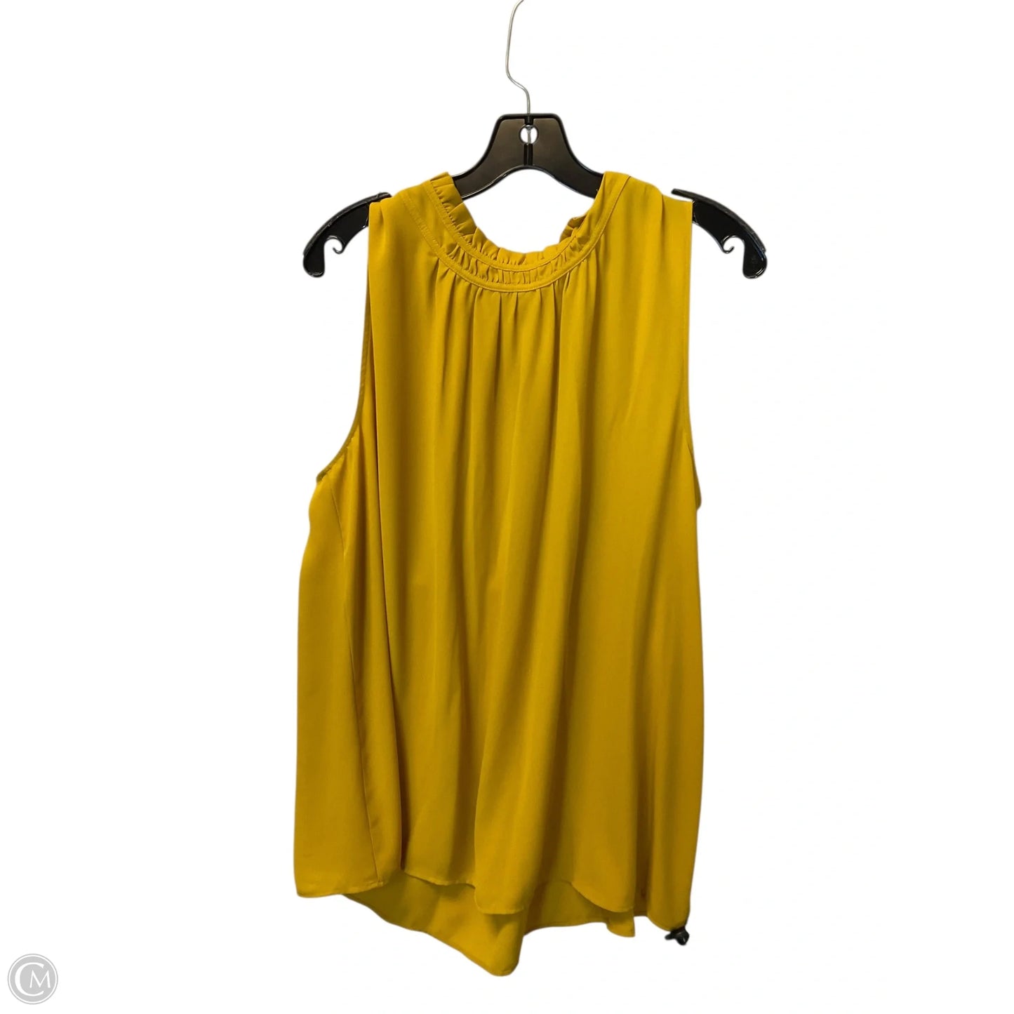 Top Sleeveless By Ann Taylor In Yellow, Size: Xl