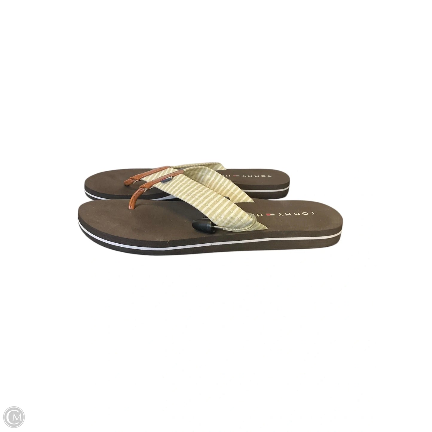 Sandals Flip Flops By Tommy Hilfiger In Brown, Size: 7