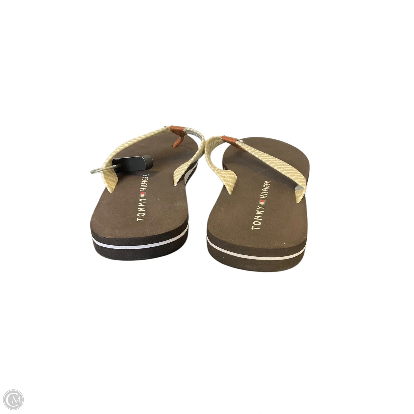 Sandals Flip Flops By Tommy Hilfiger In Brown, Size: 7