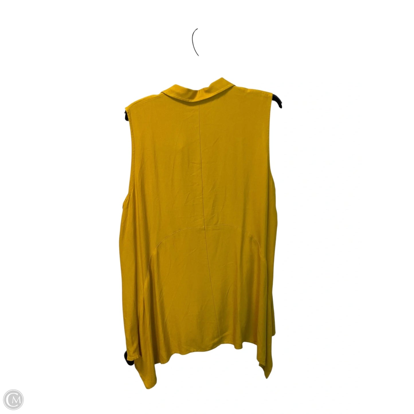 Top Sleeveless By Fever In Yellow, Size: Xl
