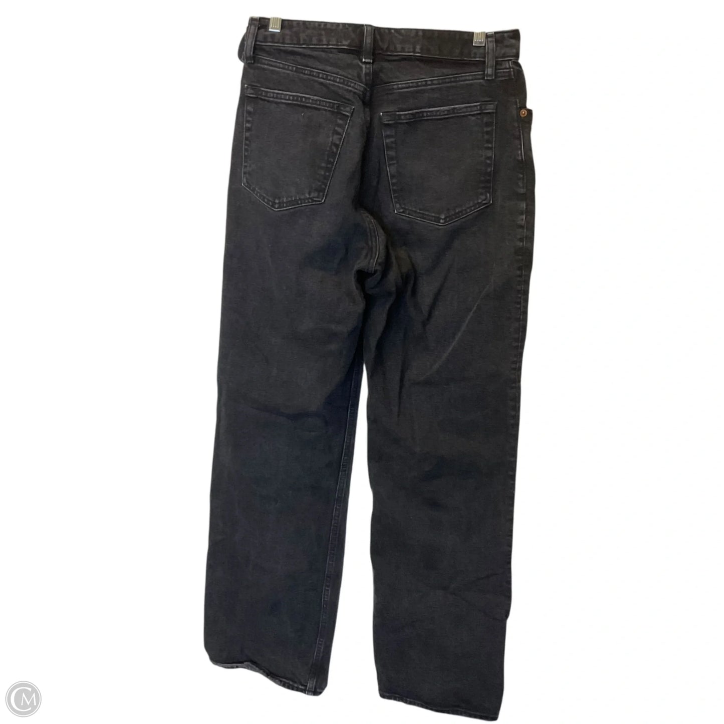 Jeans Straight By Abercrombie And Fitch In Black Denim, Size: 6