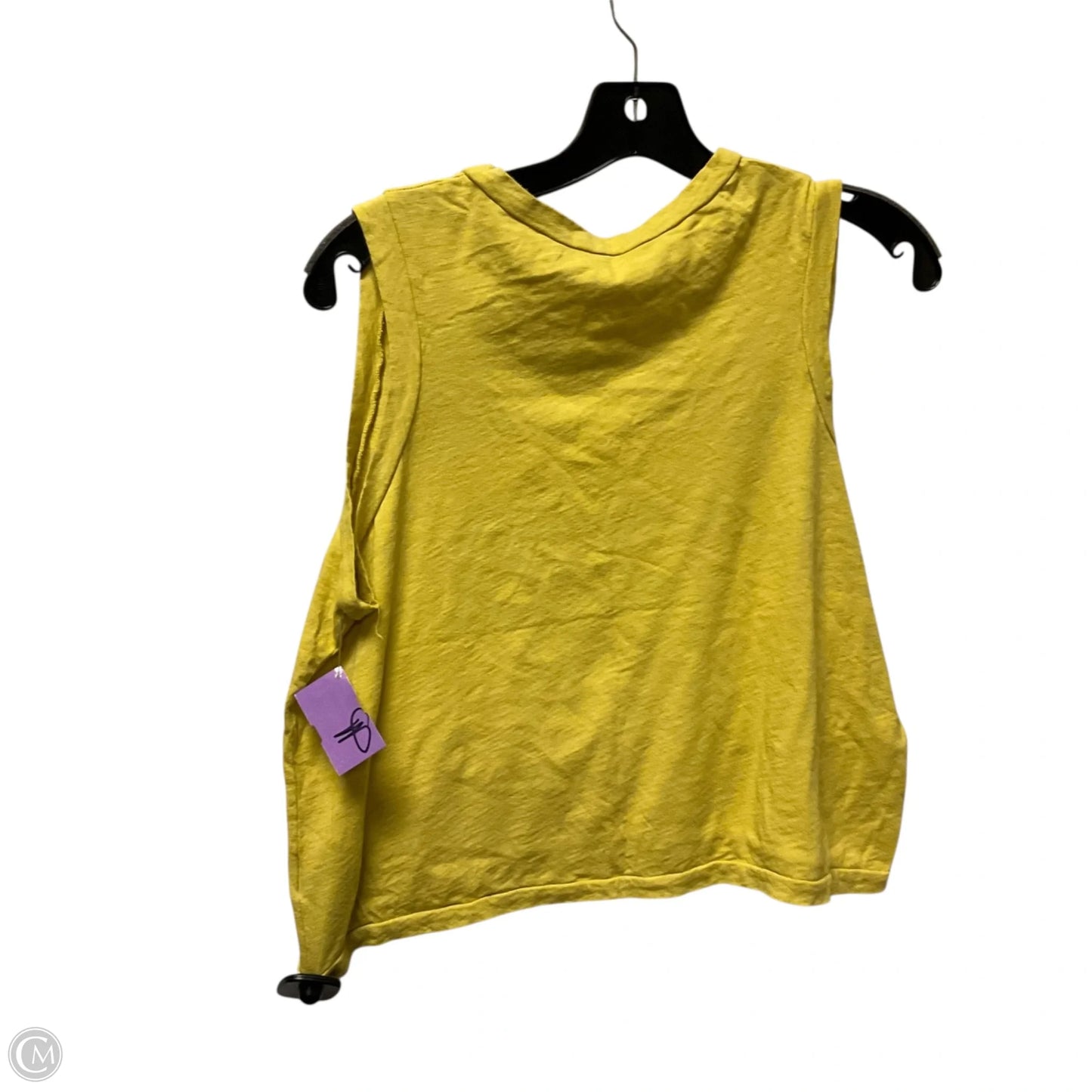Top Sleeveless By Clothes Mentor In Yellow, Size: S