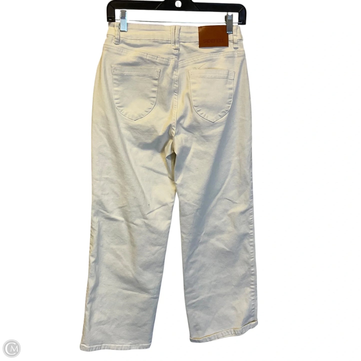 Jeans Wide Leg By Clothes Mentor In White Denim, Size: 6