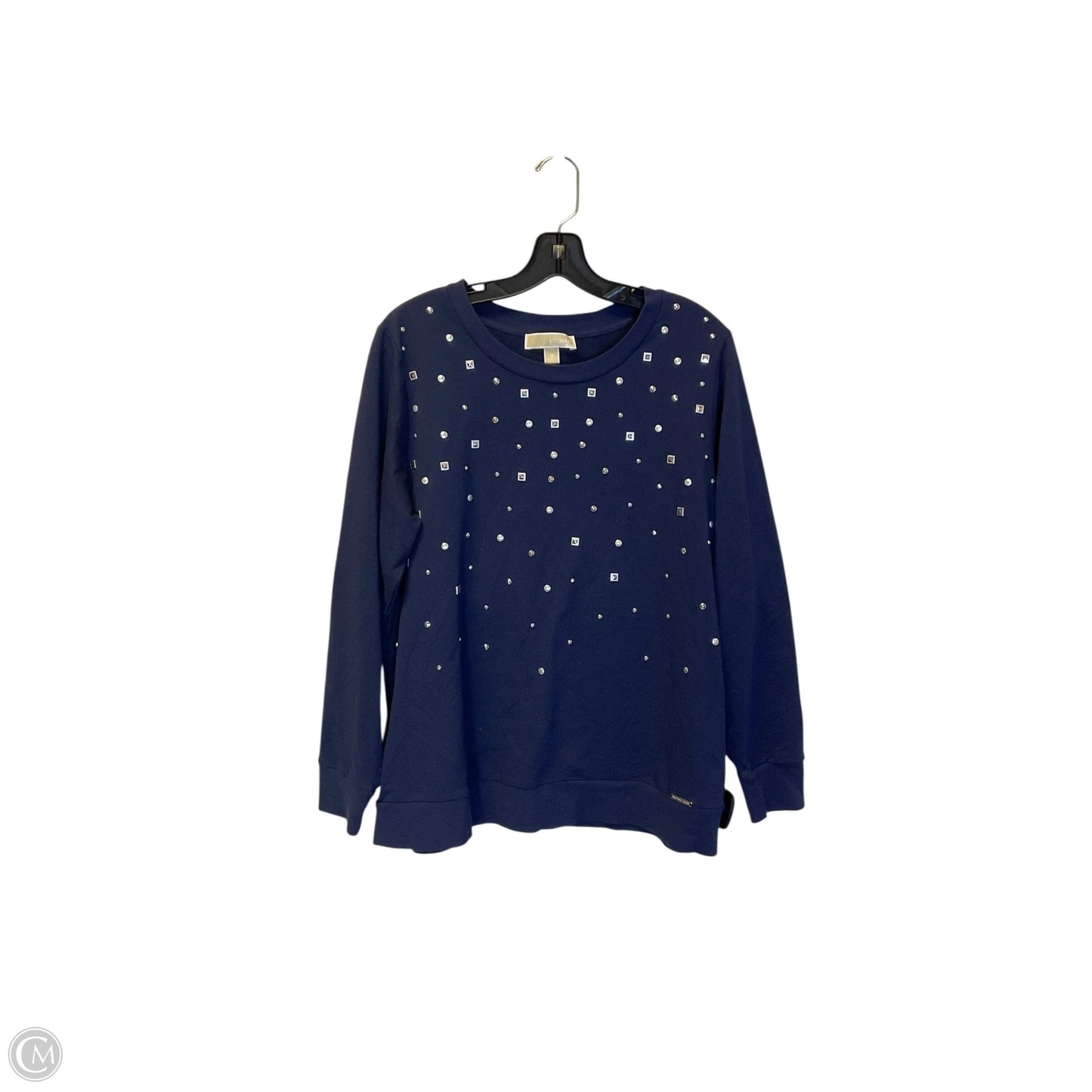 Top Long Sleeve By Michael By Michael Kors In Navy, Size: 1x