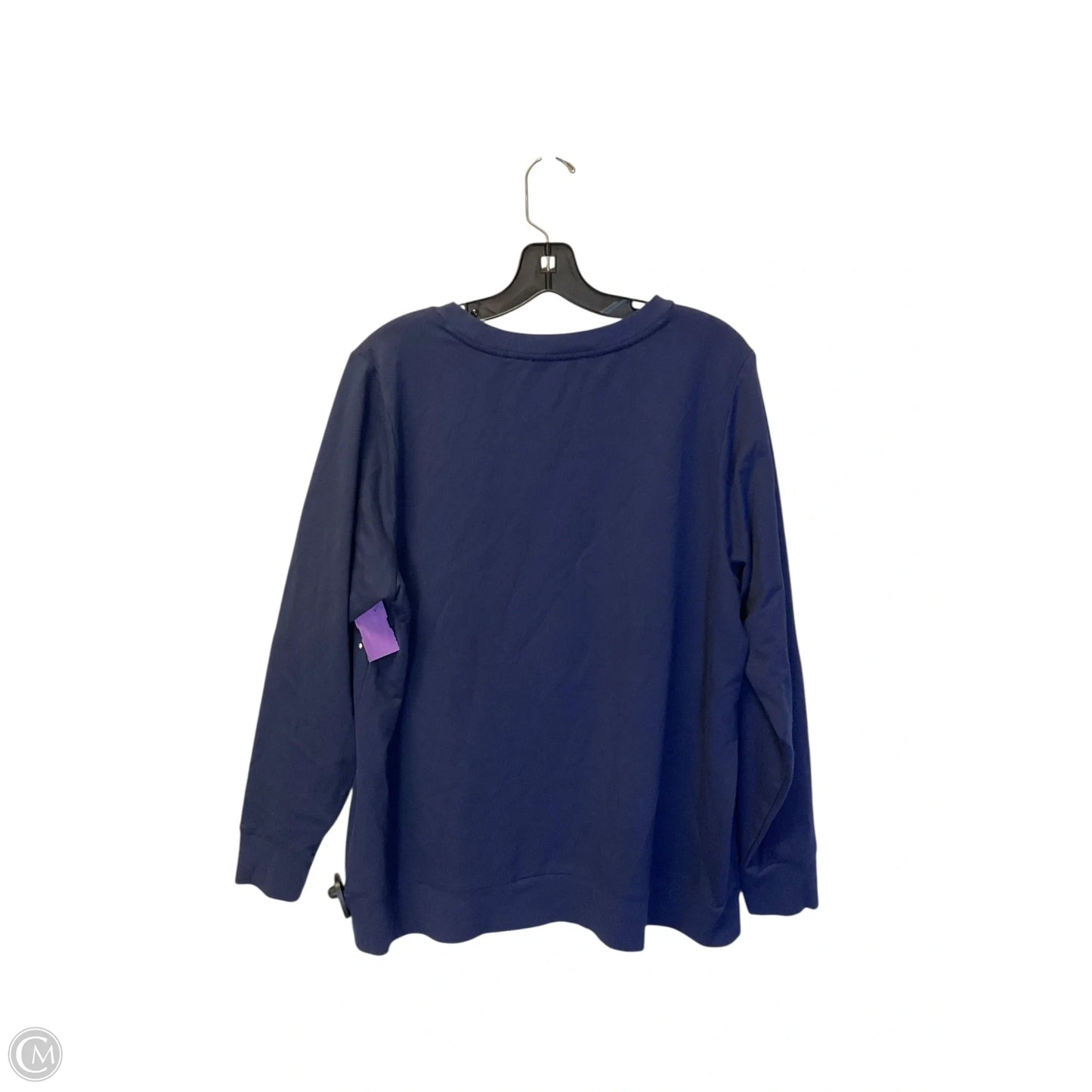 Top Long Sleeve By Michael By Michael Kors In Navy, Size: 1x