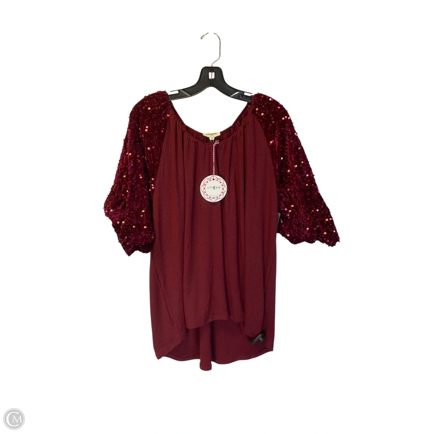 Top Short Sleeve By Umgee In Red, Size: L