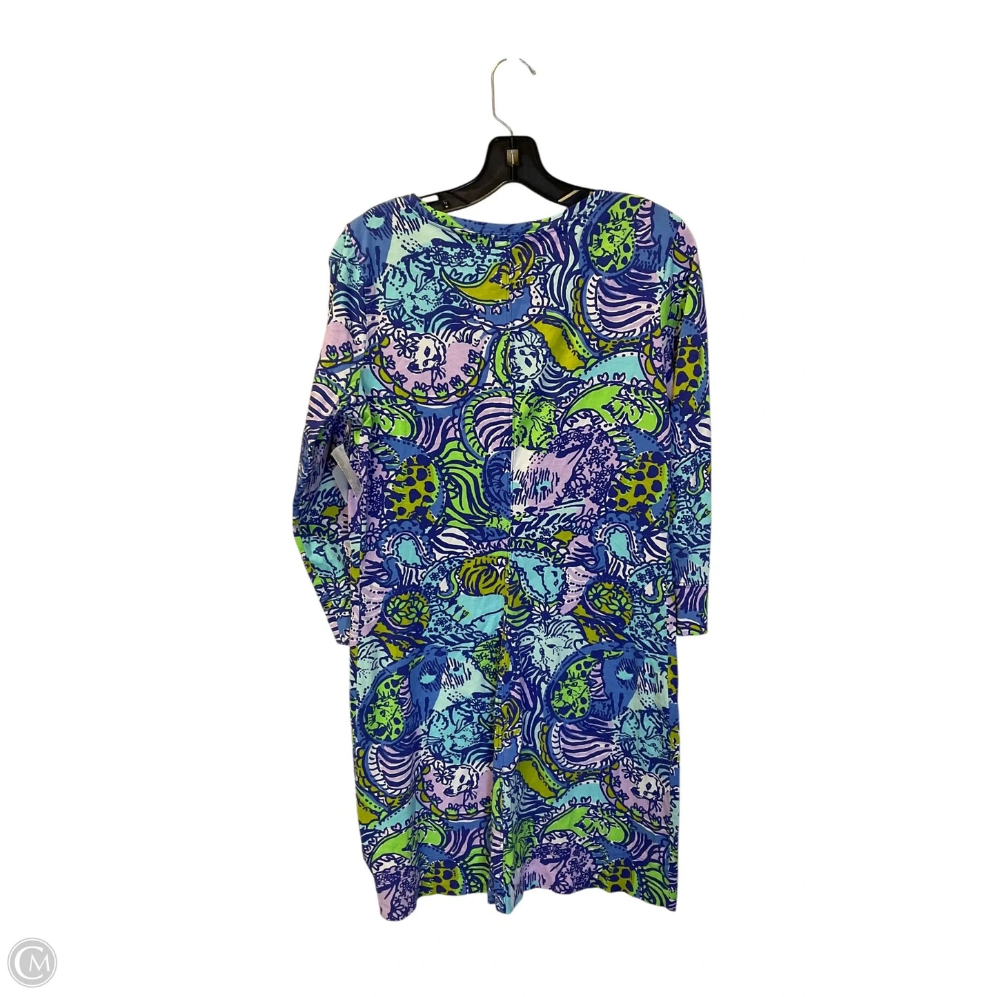 Dress Designer By Lilly Pulitzer In Blue & Purple, Size: M