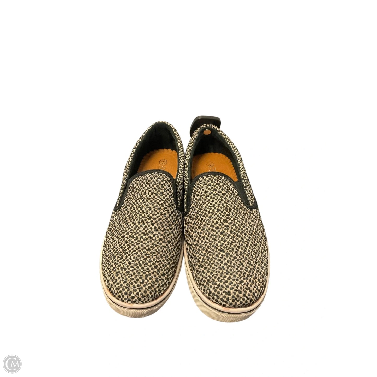 Shoes Flats By Bernie Mev In Black & Tan, Size: 8.5