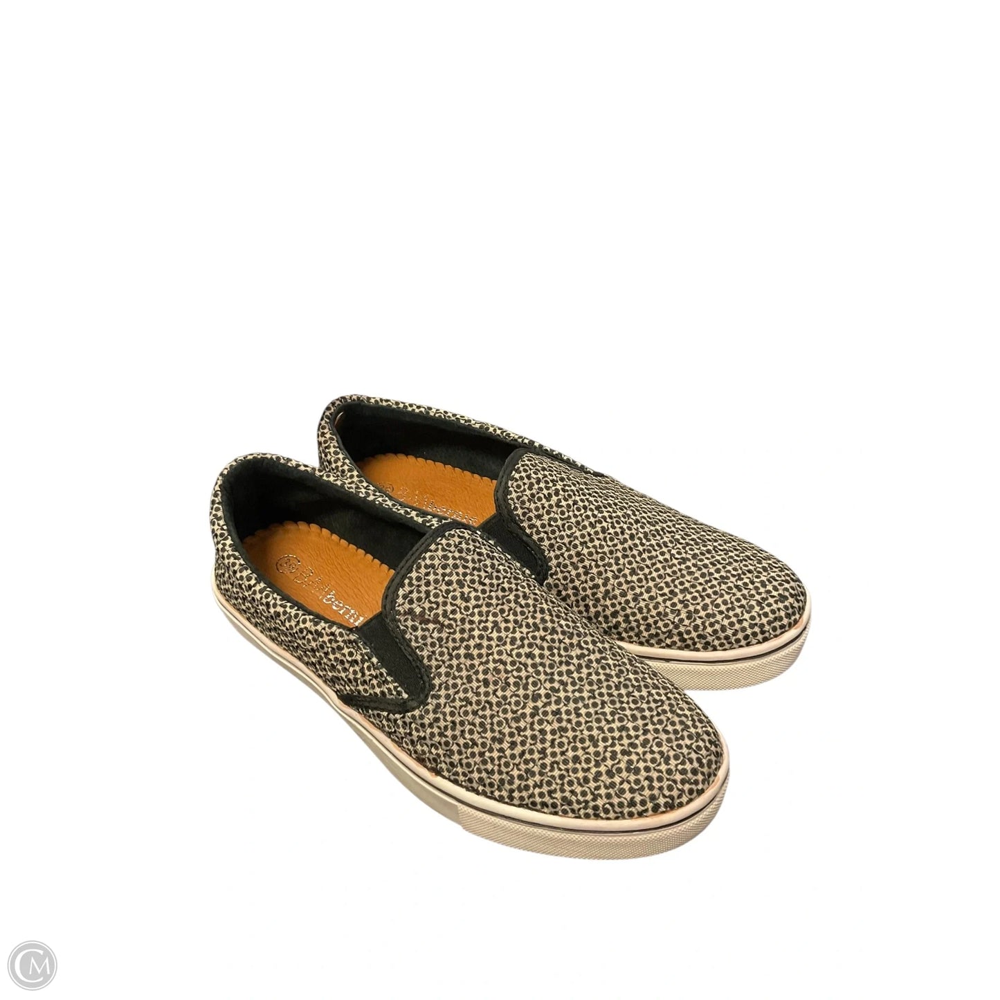 Shoes Flats By Bernie Mev In Black & Tan, Size: 8.5
