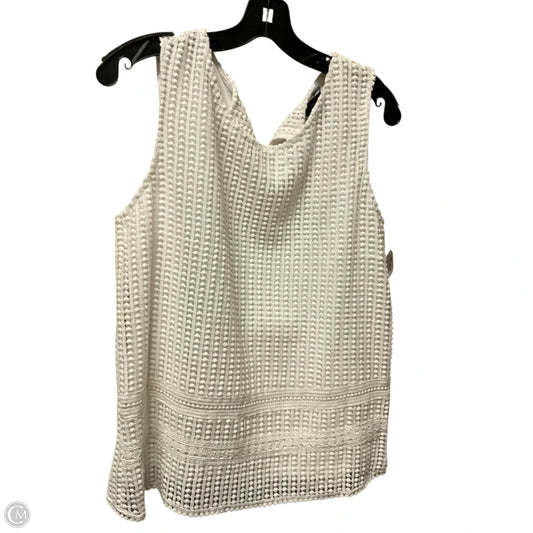 Top Sleeveless By Investments In White, Size: L