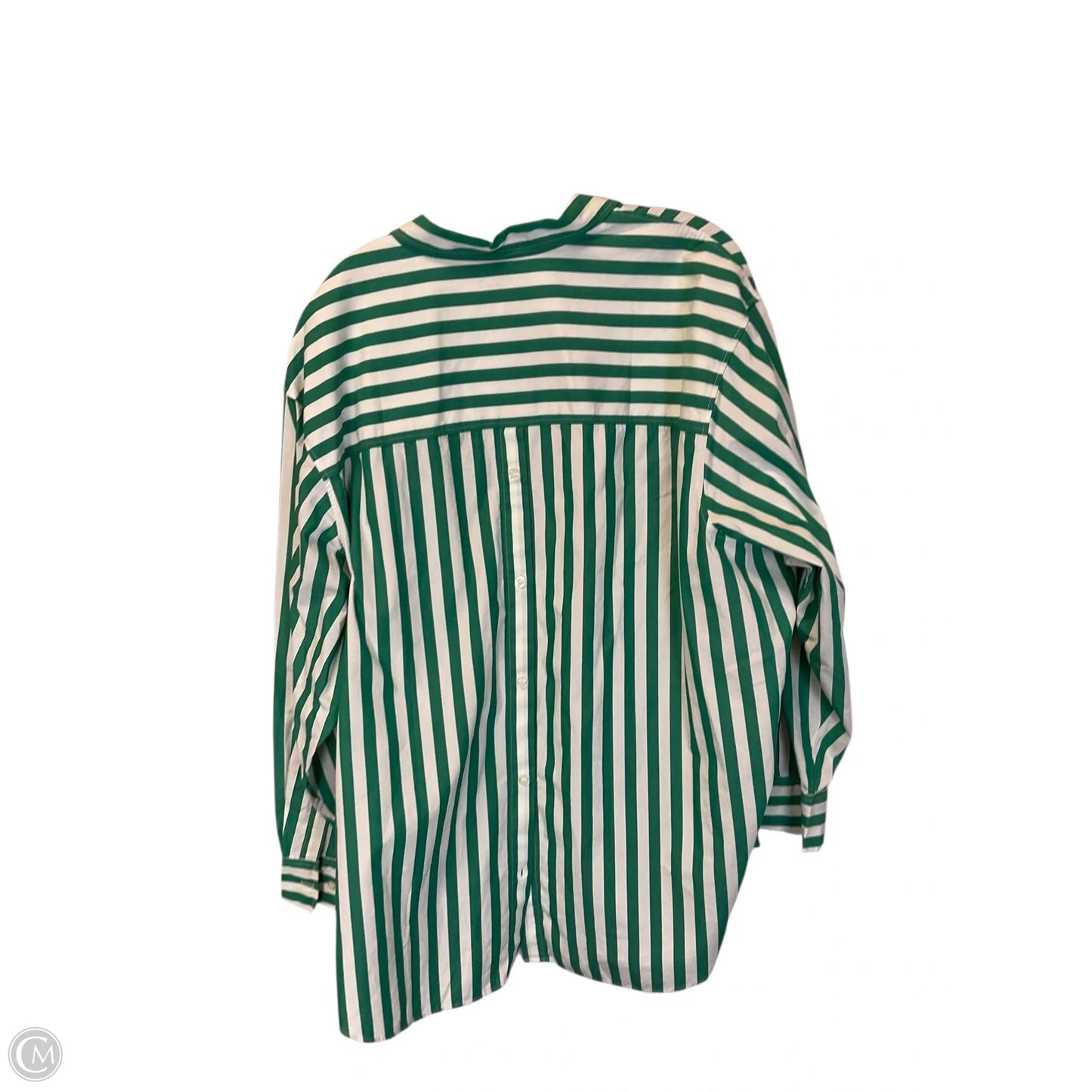 Top Long Sleeve By Gap In Green, Size: Xl
