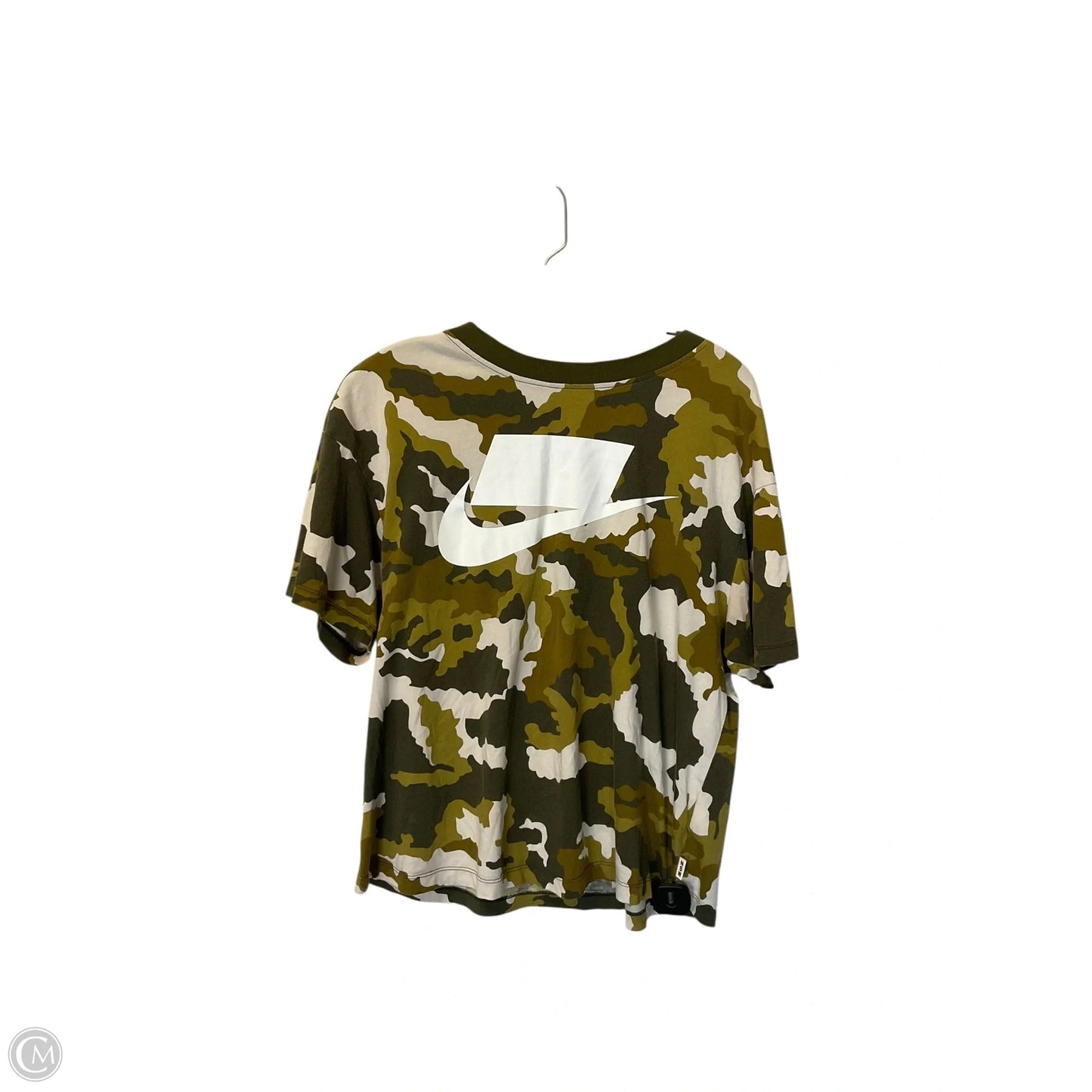 Top Short Sleeve Basic By Nike Apparel In Camouflage Print, Size: M