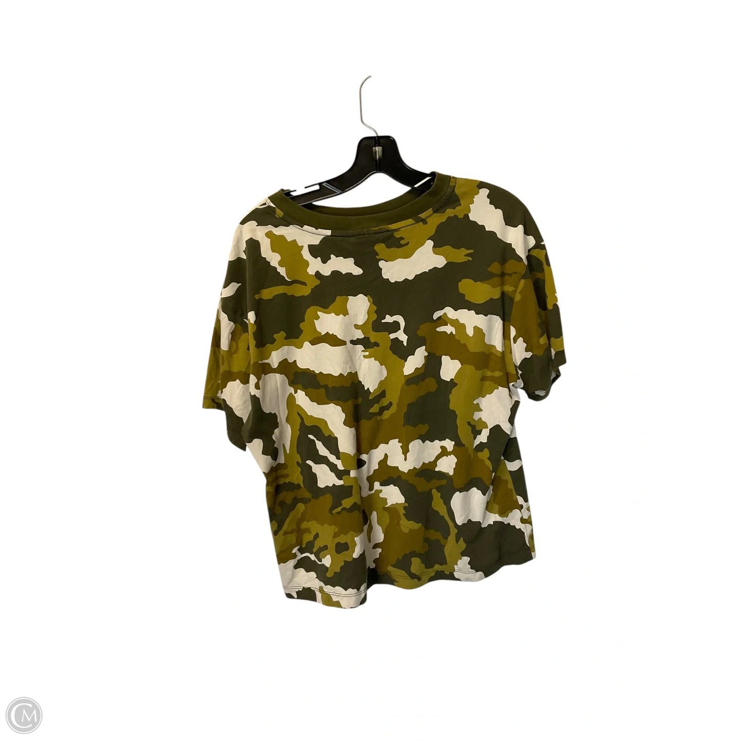 Top Short Sleeve Basic By Nike Apparel In Camouflage Print, Size: M