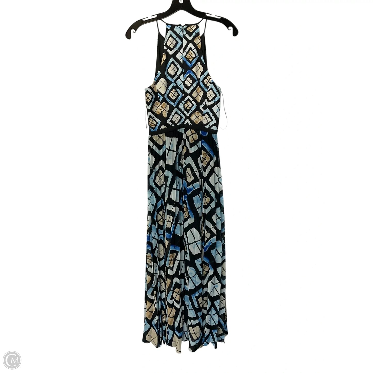 Dress Casual Maxi By Anthropologie In Black & Blue, Size: 4
