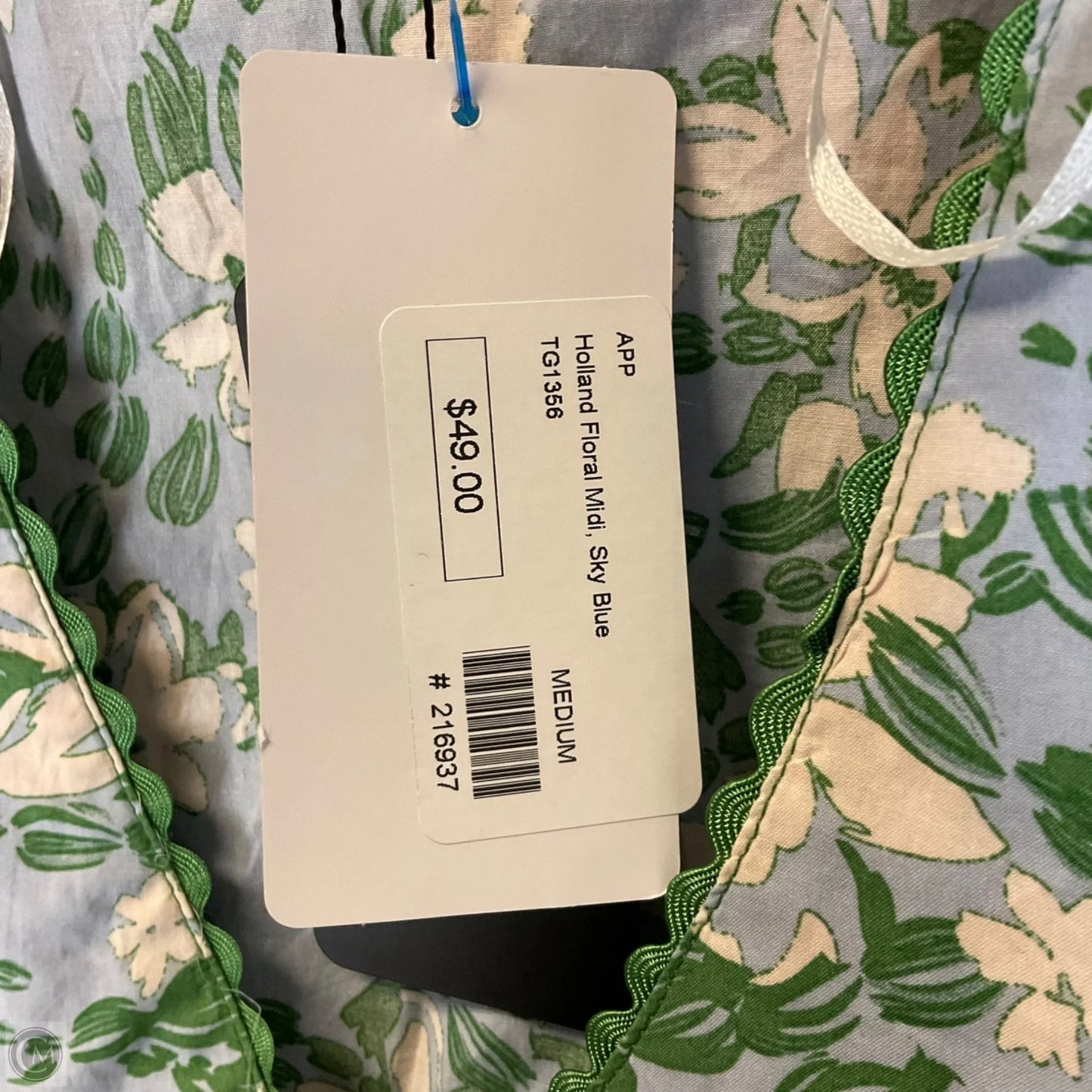 Dress Casual Maxi By Gigio In Blue & Green, Size: M