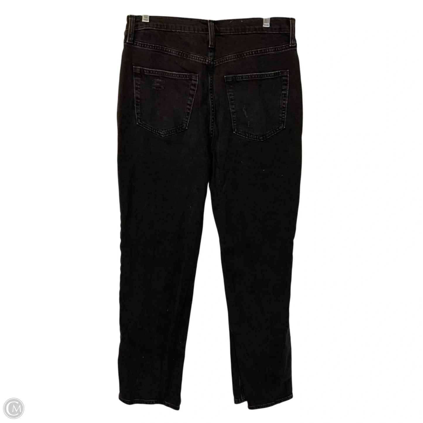 Jeans Straight By Gap In Black Denim, Size: 10