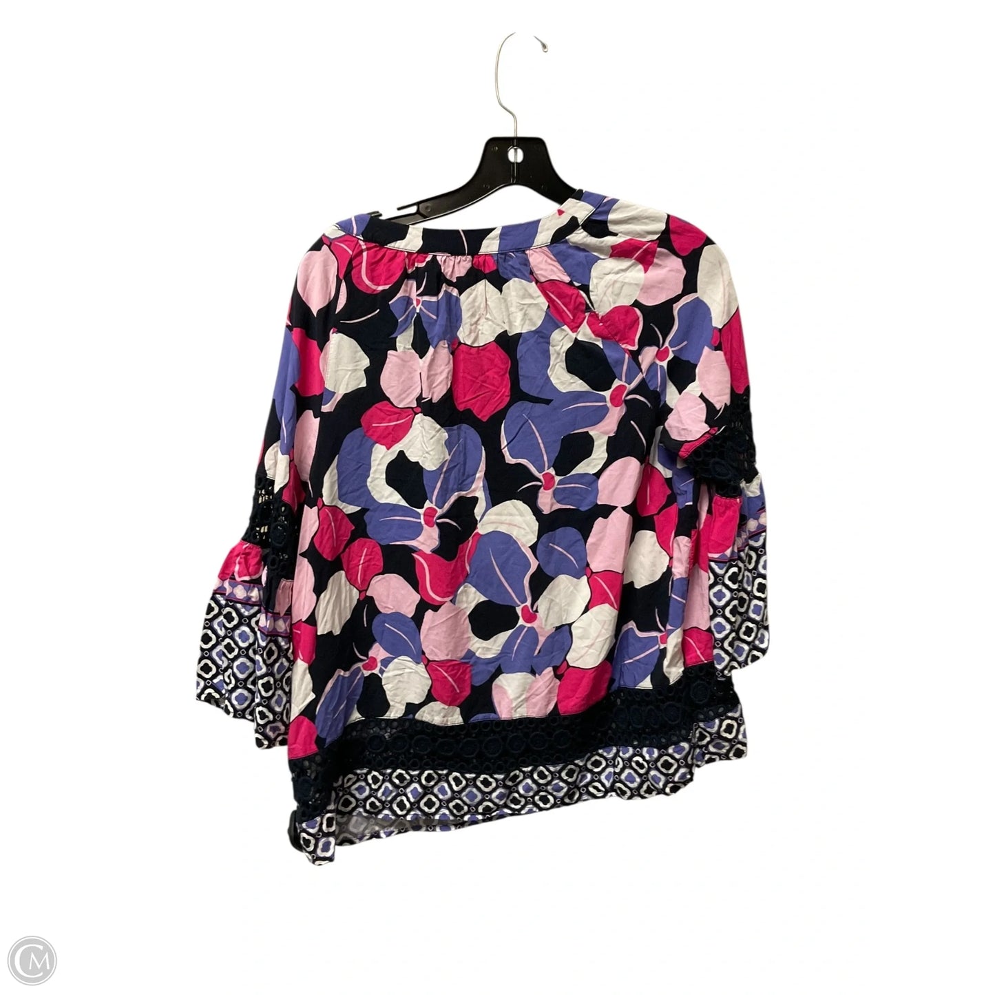 Top 3/4 Sleeve By Crown And Ivy In Purple, Size: L