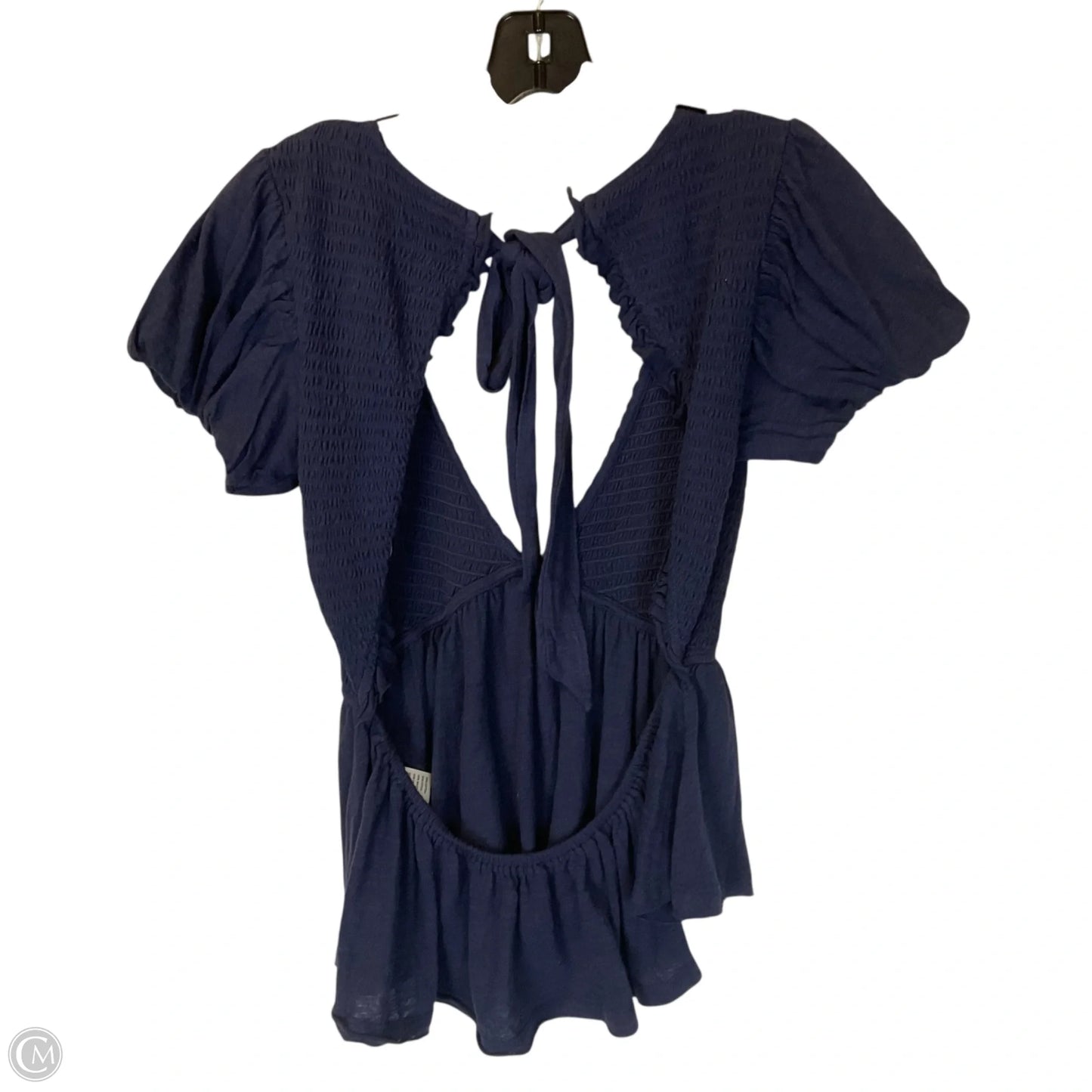 Top Short Sleeve By Free People In Navy, Size: S