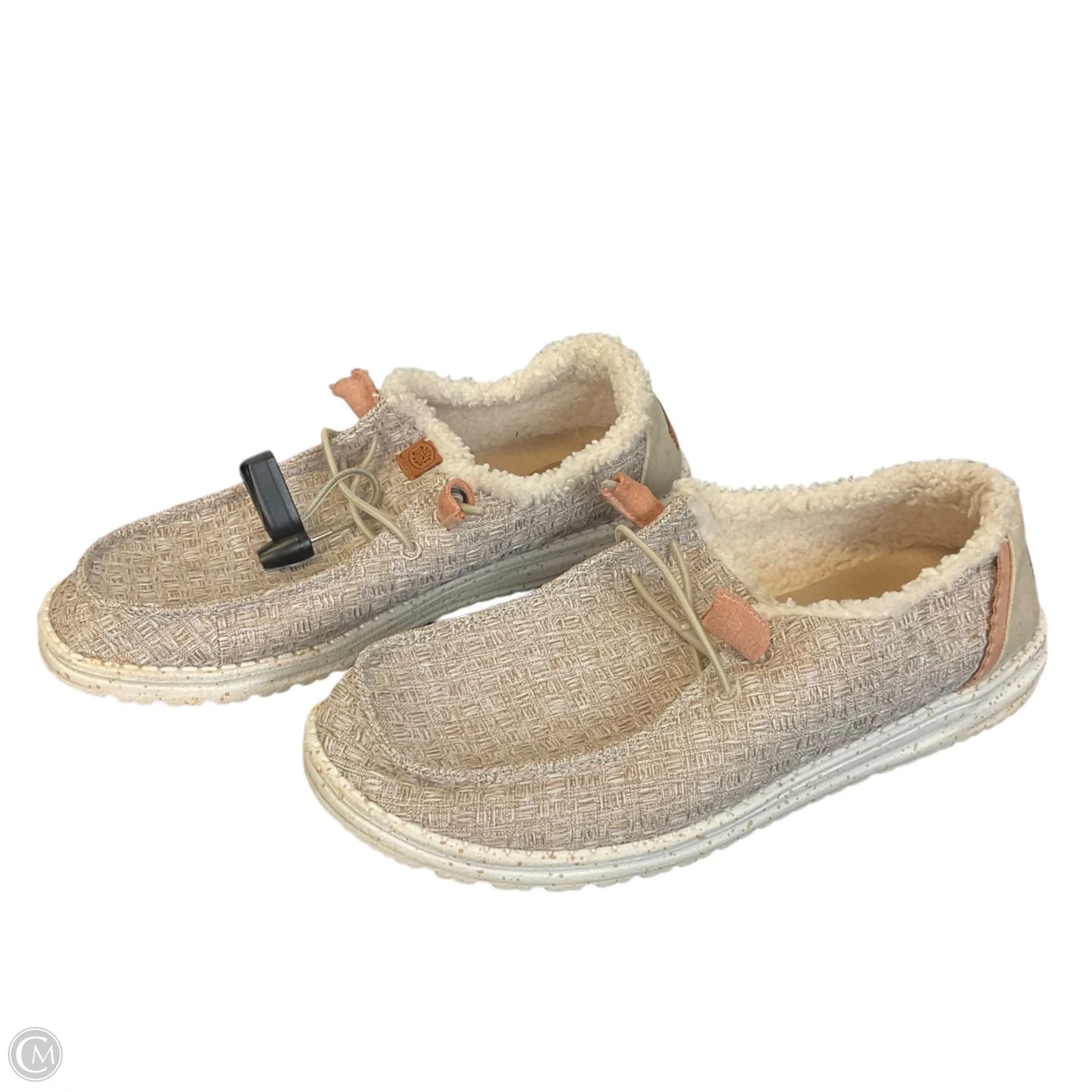 Shoes Flats By Hey Dude In Tan, Size: 10