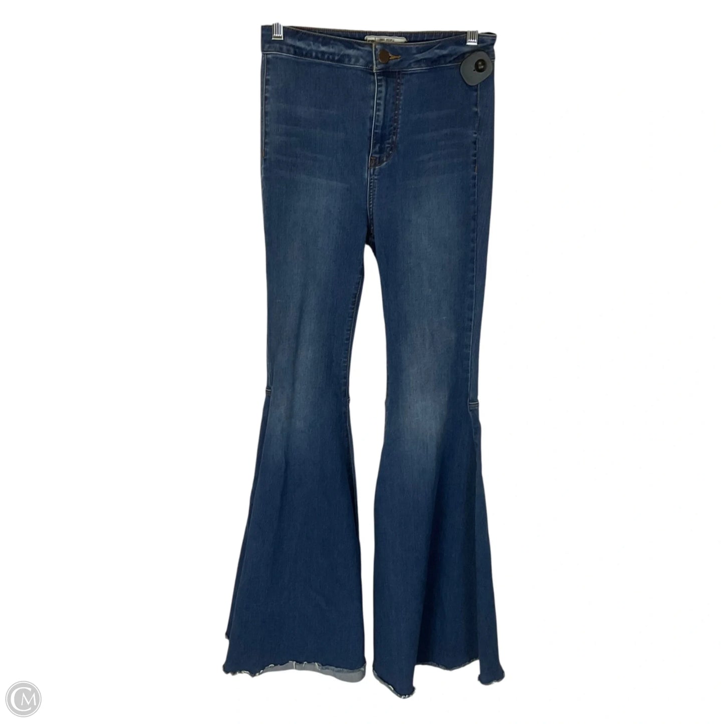 Jeans Flared By Free People In Blue Denim, Size: 4