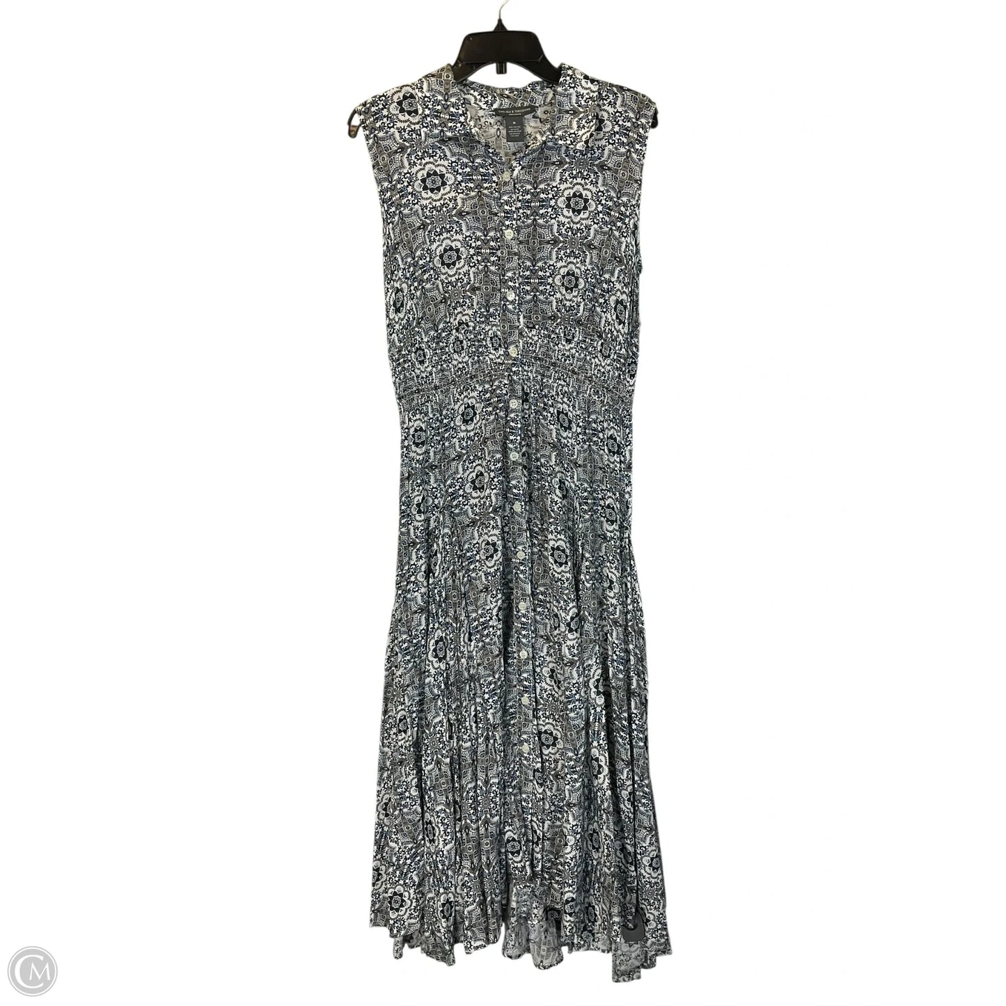 Dress Casual Midi By Chelsea And Theodore In Blue, Size: M
