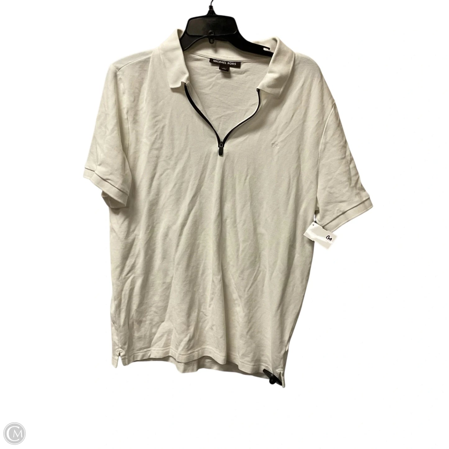 Top Short Sleeve By Michael By Michael Kors In White, Size: L