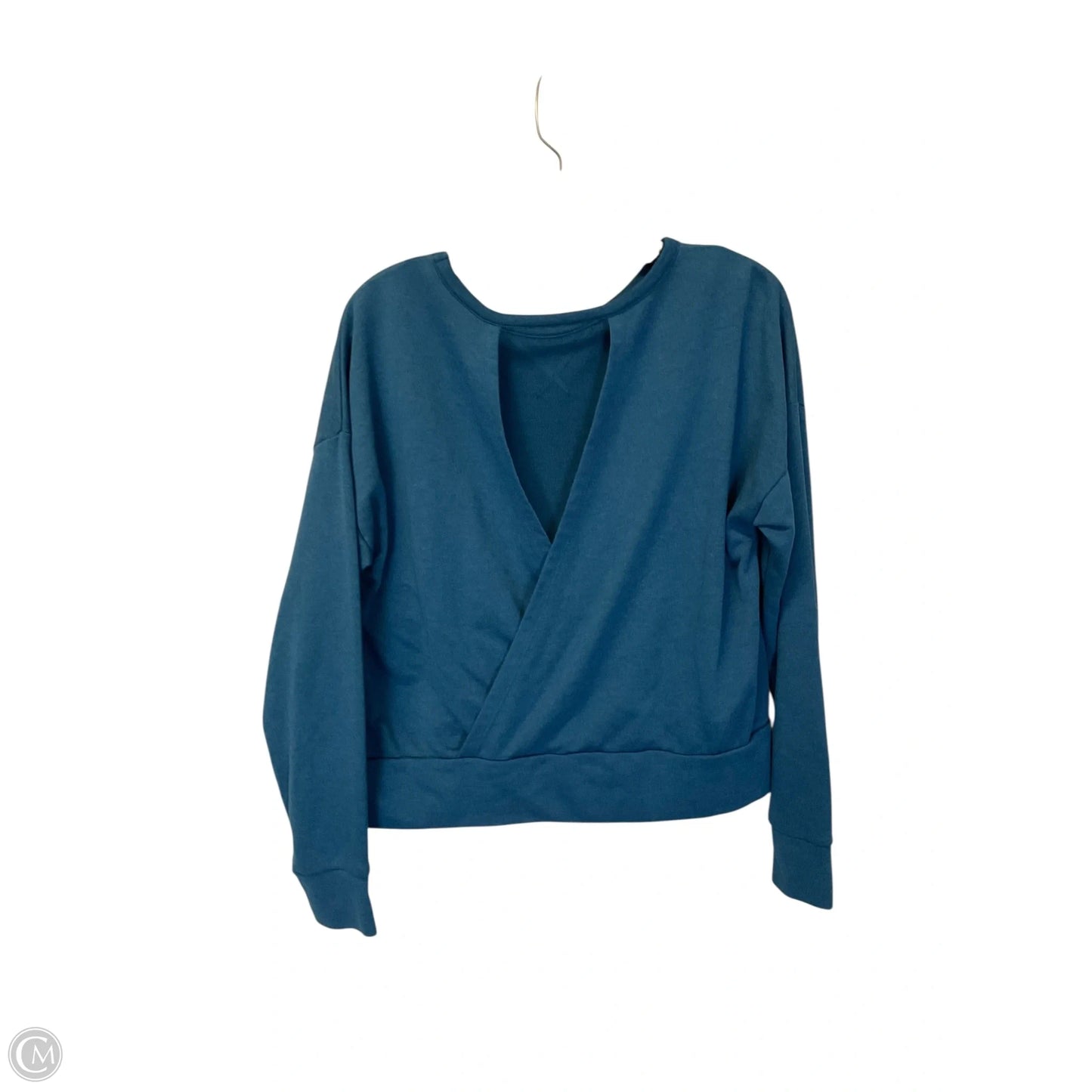 Top Long Sleeve Basic By Nike Apparel In Blue, Size: L