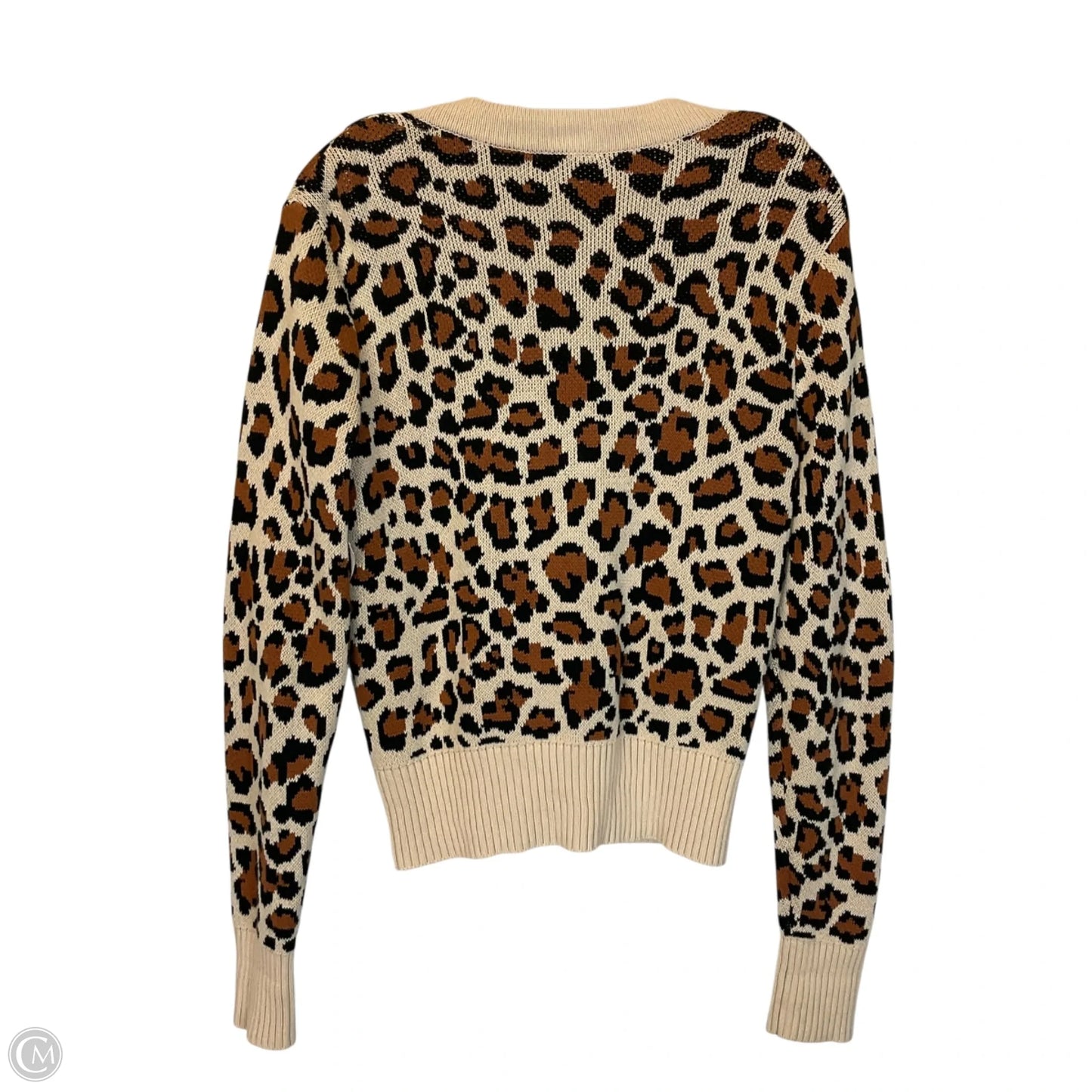 Cardigan By Cabi In Animal Print, Size: Xs