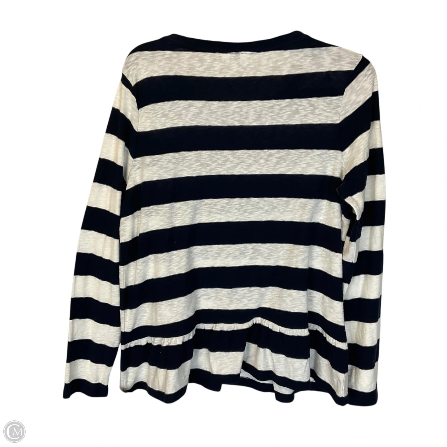 Top Long Sleeve By Crown And Ivy In Striped Pattern, Size: L