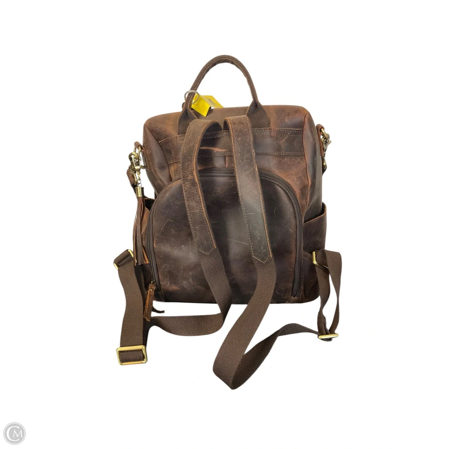 Backpack Leather By Cmb, Size: Medium