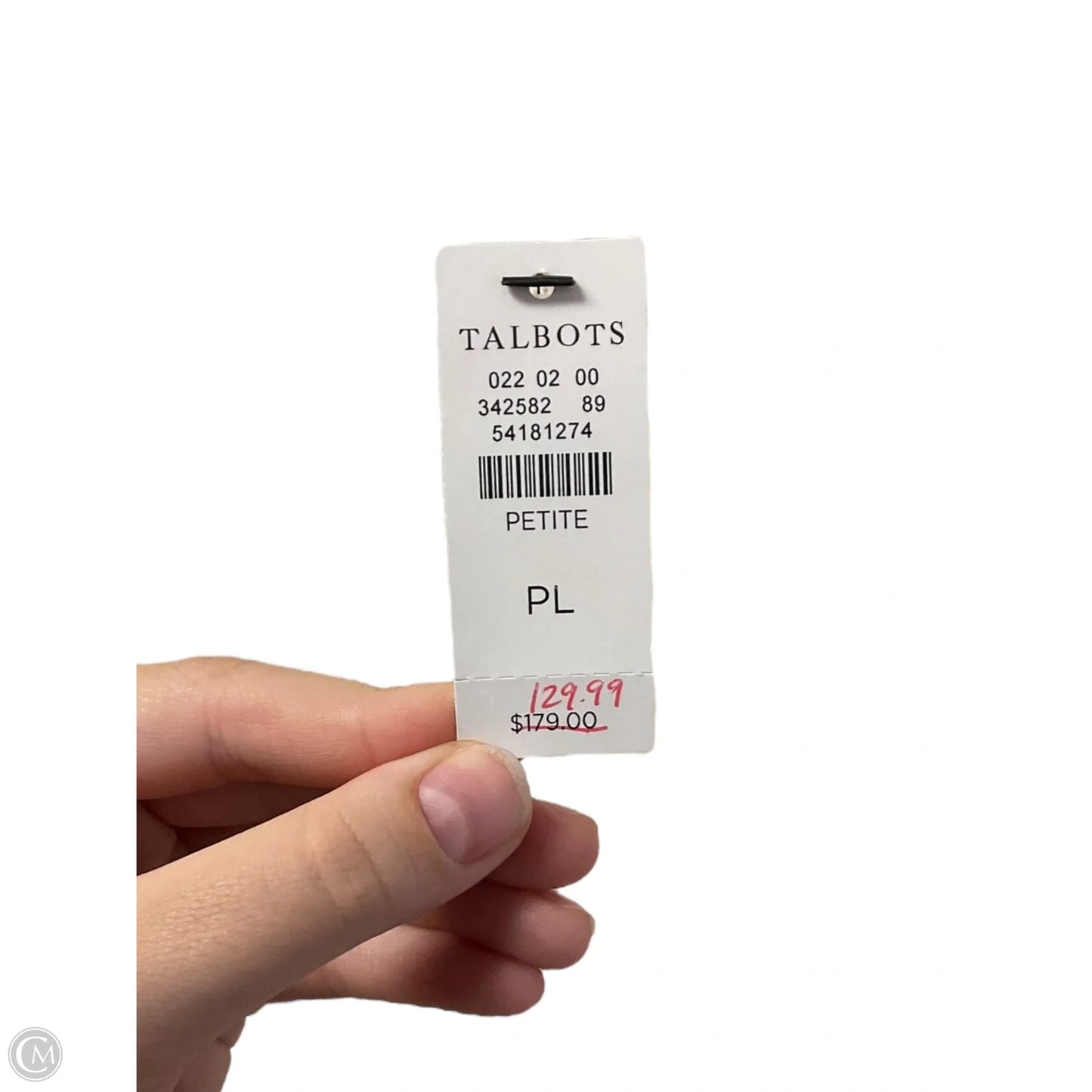 Sweater Cardigan By Talbots In Black & Cream, Size: L
