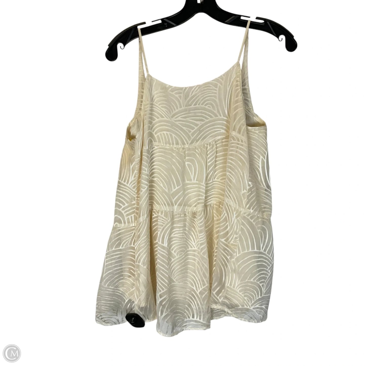Top Sleeveless By Hd In Paris In Cream, Size: Xs