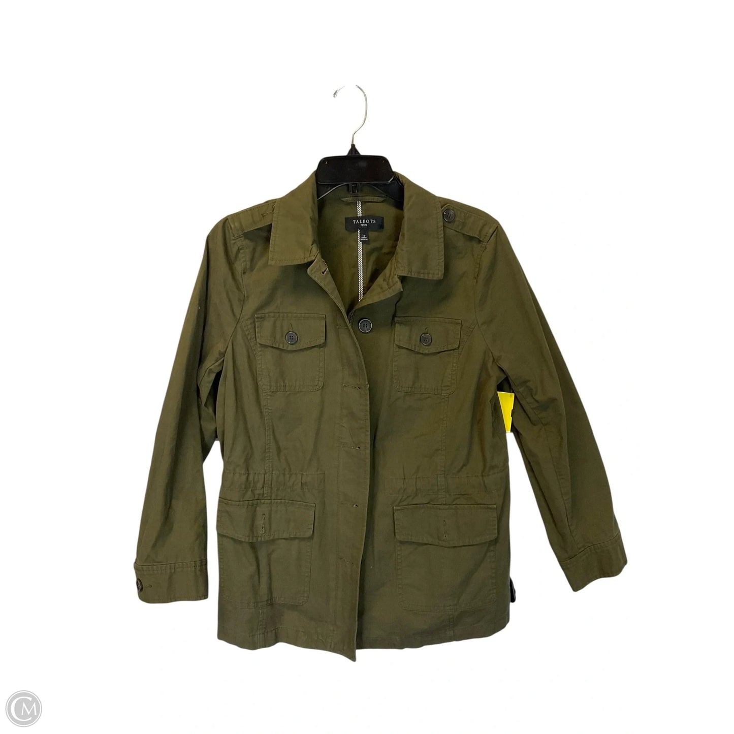 Jacket Shirt By Talbots In Green, Size: Lp