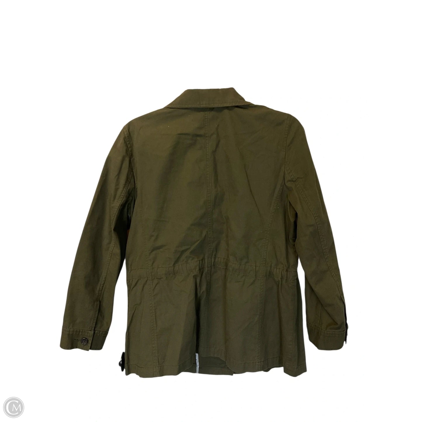 Jacket Shirt By Talbots In Green, Size: Lp