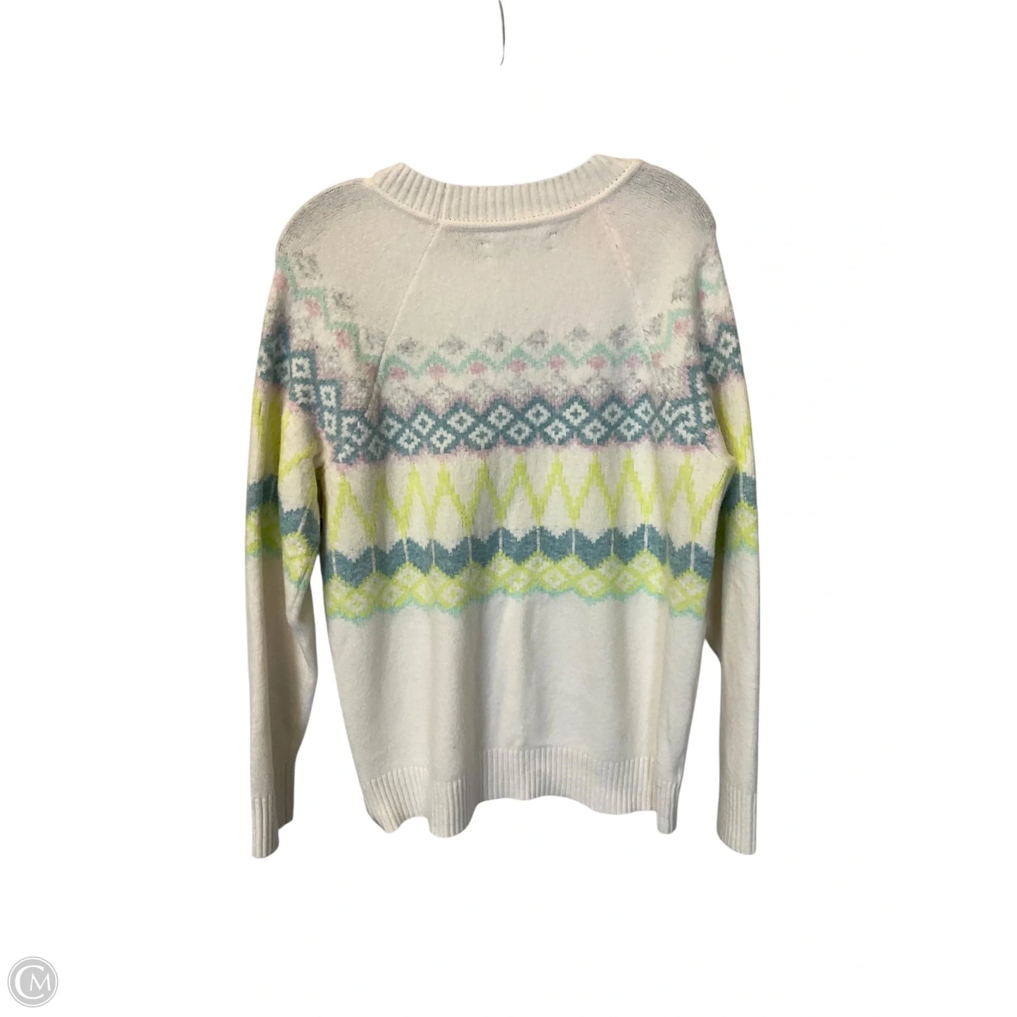 Sweater By Loft In White, Size: L