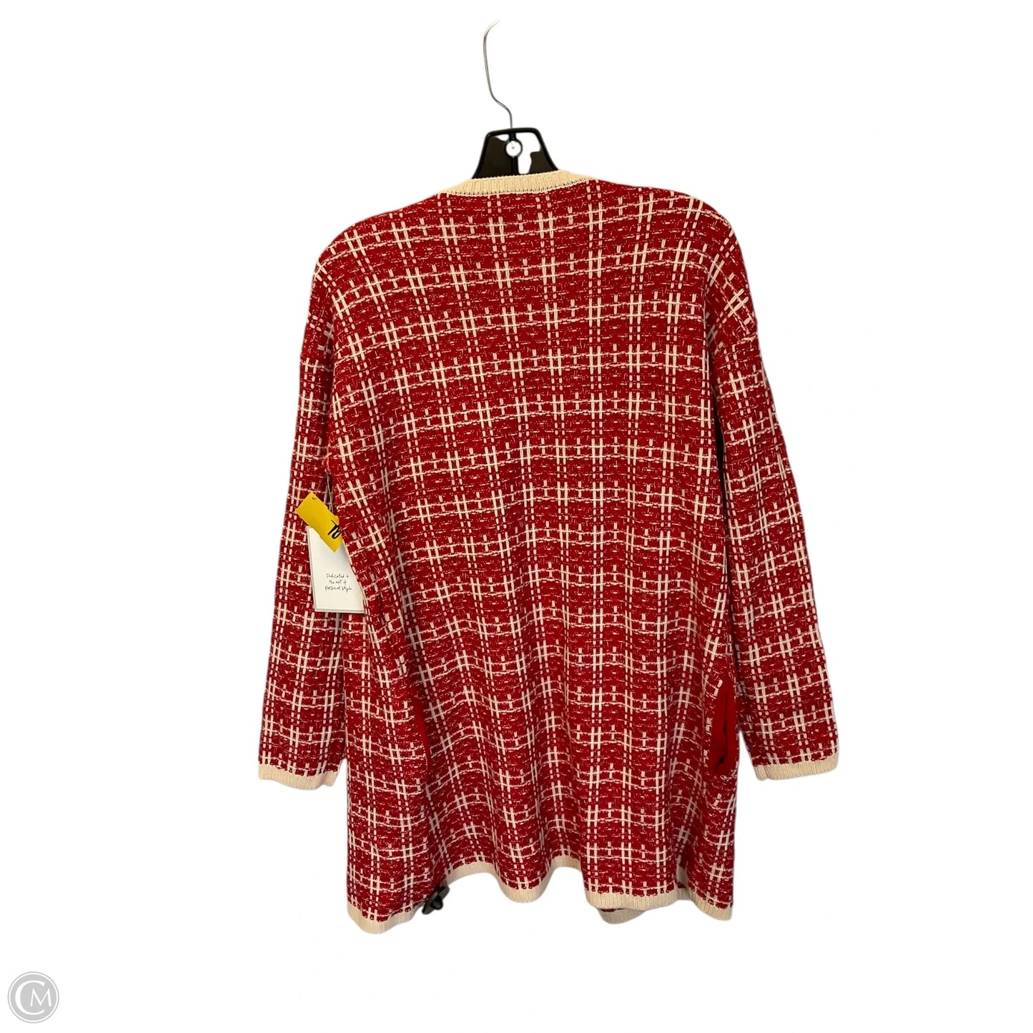 Sweater Cardigan By Calligraphie In Red, Size: M