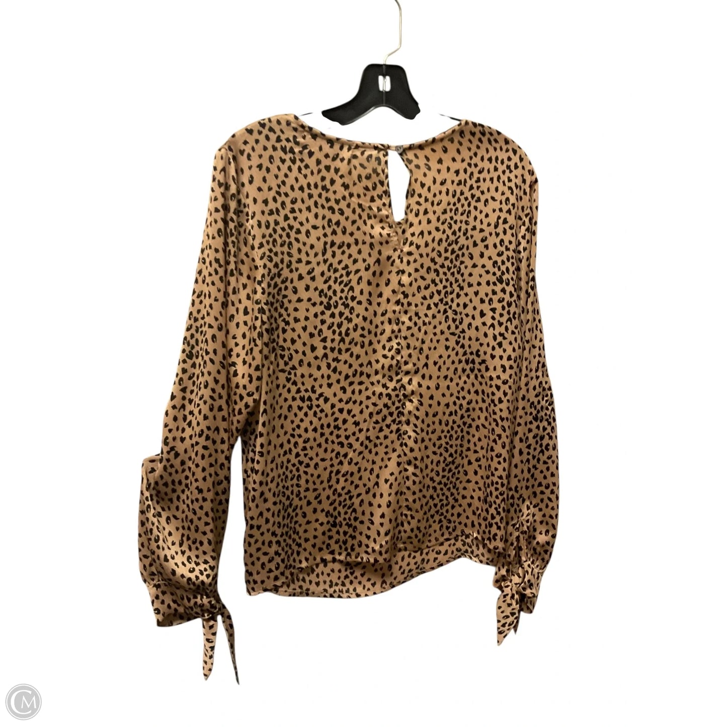 Top Long Sleeve By Almost Pink In Animal Print, Size: M