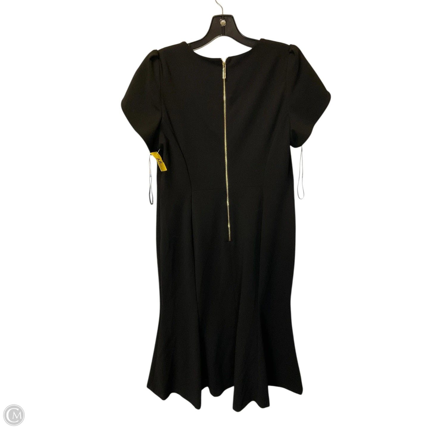 Dress Casual Midi By Calvin Klein In Black, Size: L