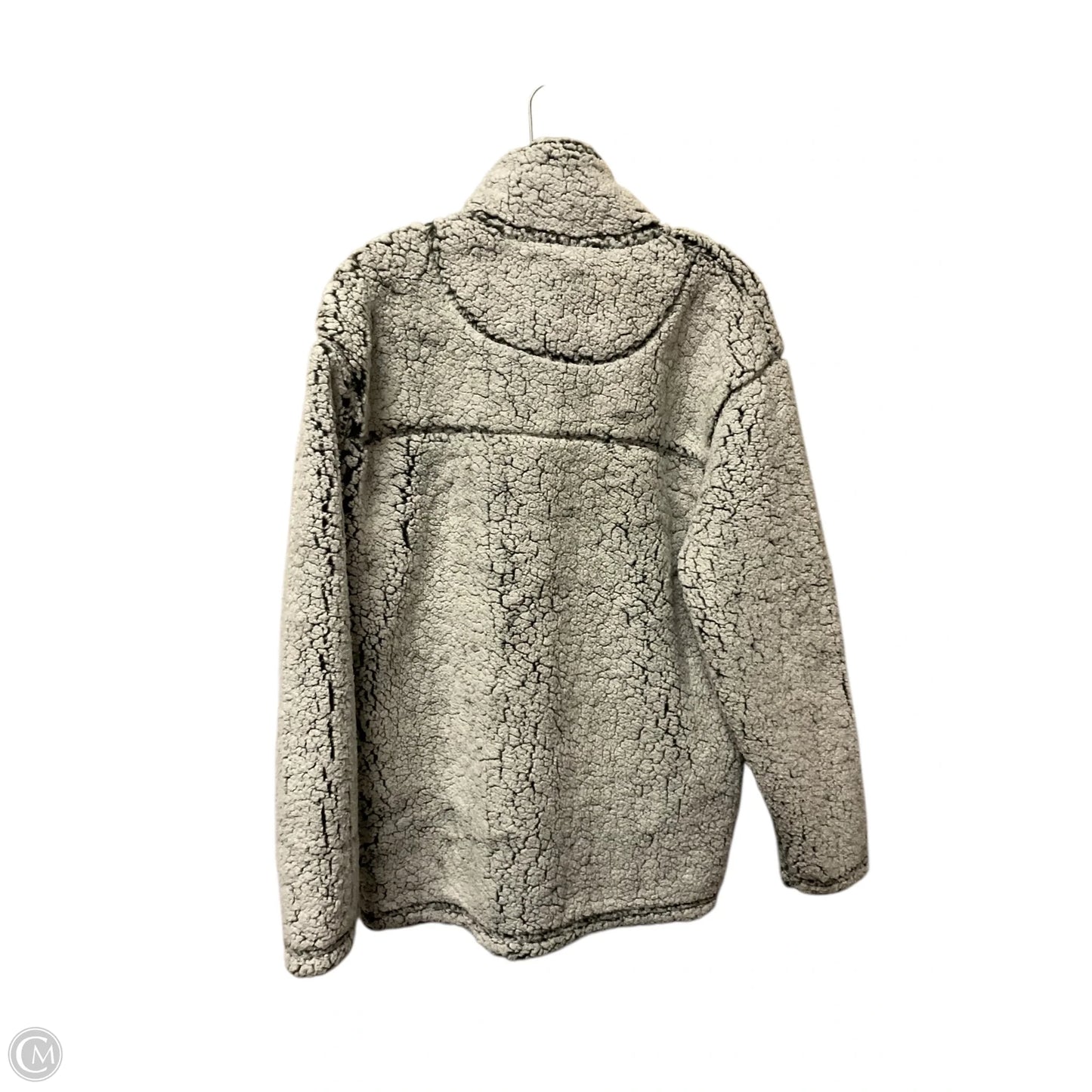 Jacket Fleece By Clothes Mentor In Grey, Size: M