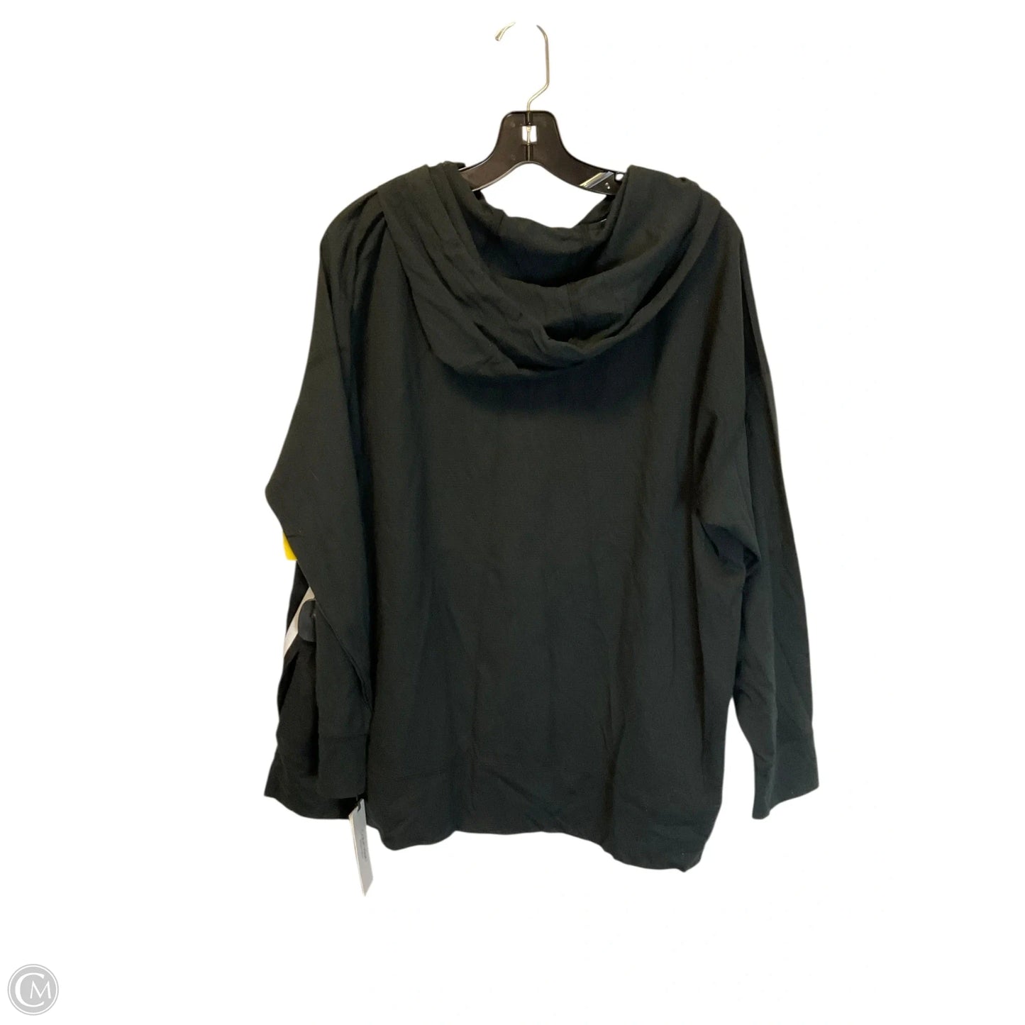 Sweatshirt Hoodie By Calvin Klein In Black, Size: 1x