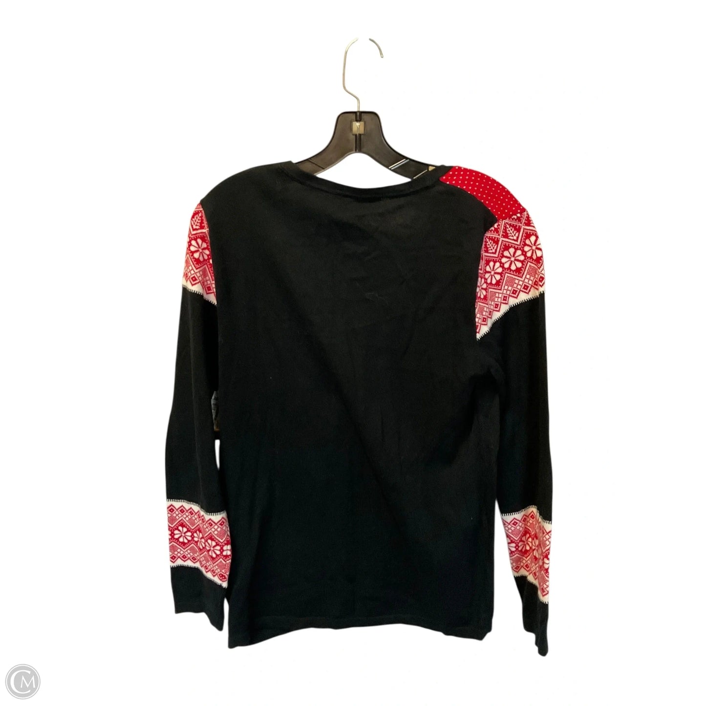 Top Long Sleeve By Tommy Hilfiger In Black, Size: M