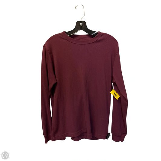 Top Long Sleeve Basic By Gap In Red, Size: S